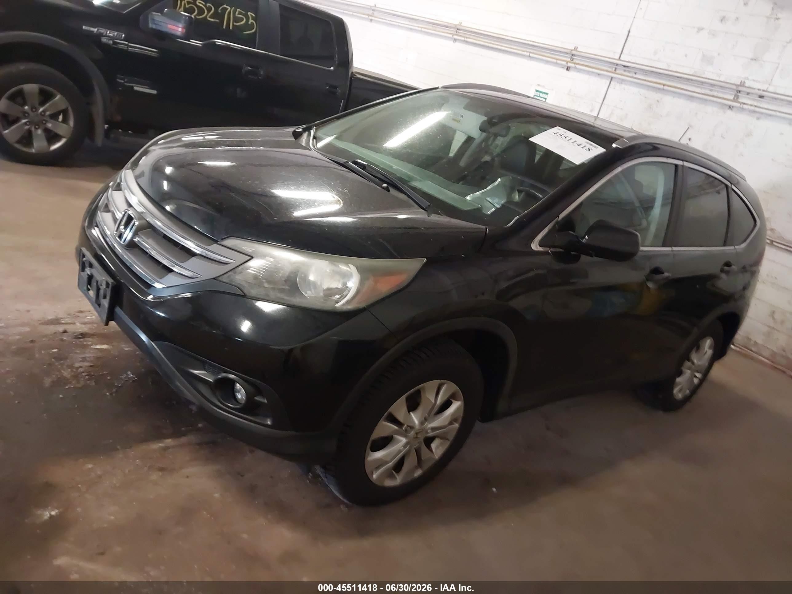 2014 Honda Cr-v Ex-l Черный vin: 5J6RM4H7XEL106413