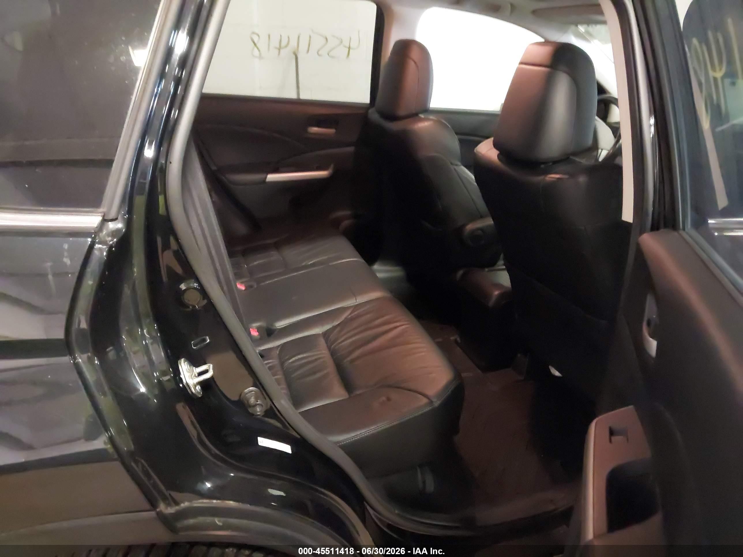 2014 Honda Cr-v Ex-l Черный vin: 5J6RM4H7XEL106413