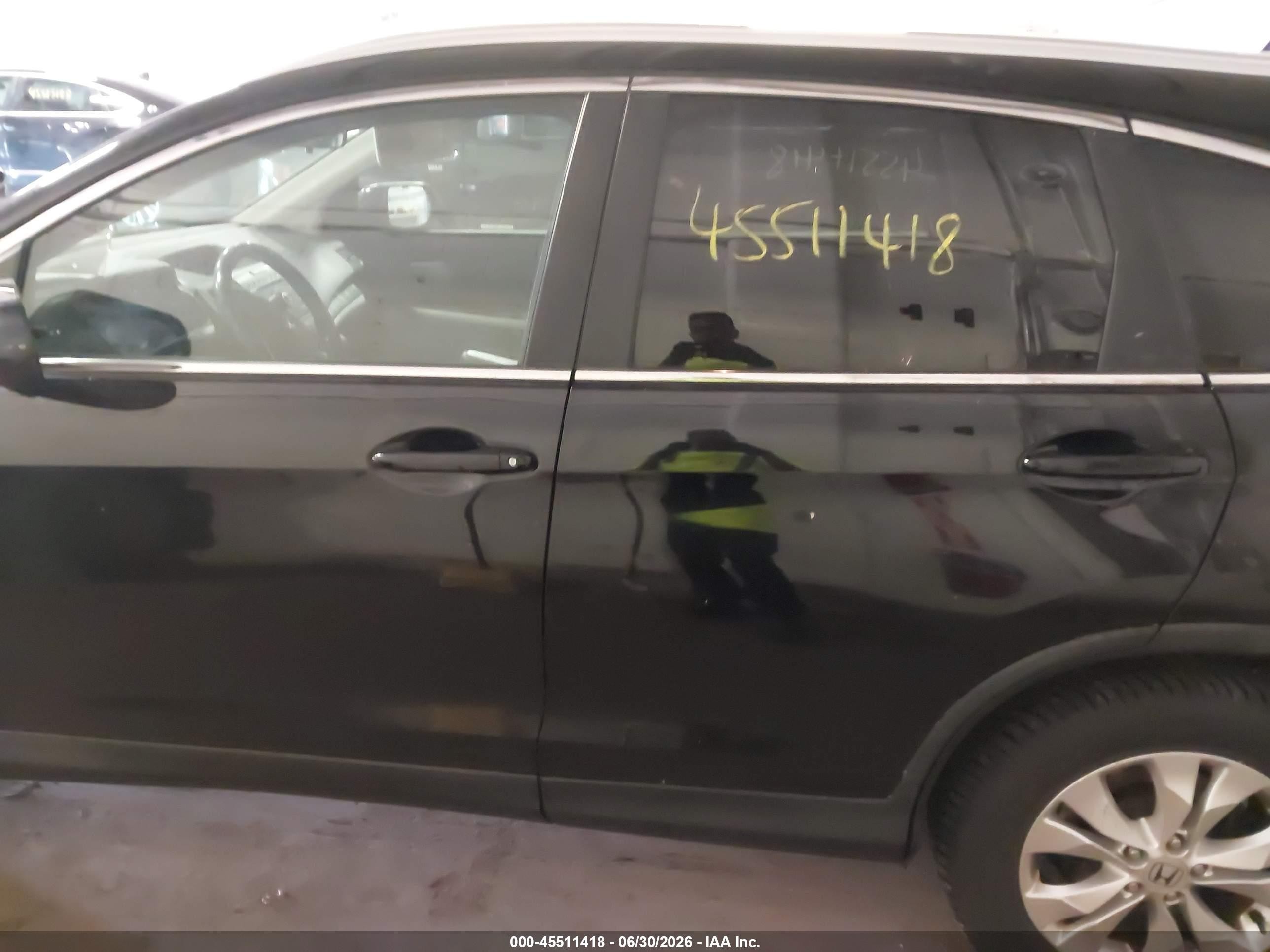 2014 Honda Cr-v Ex-l Черный vin: 5J6RM4H7XEL106413