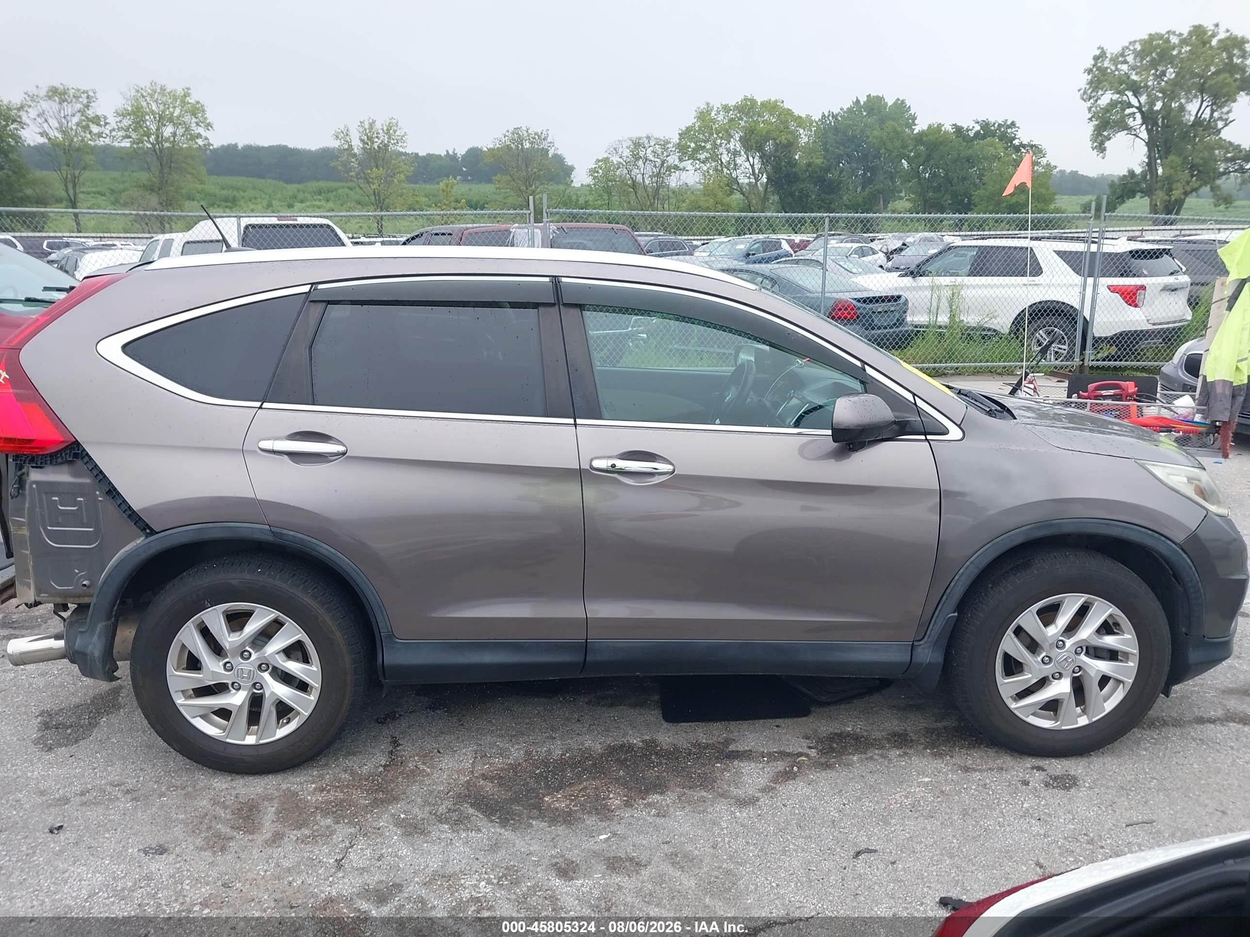 2015 Honda Cr-v Ex-l Brown vin: 5J6RM4H7XFL010914