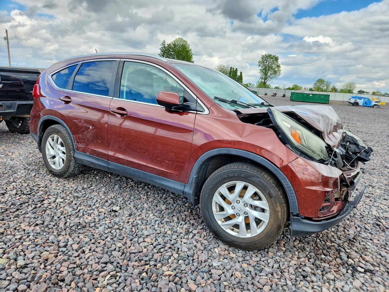 2015 Honda Cr-v Exl Brown vin: 5J6RM4H7XFL041841