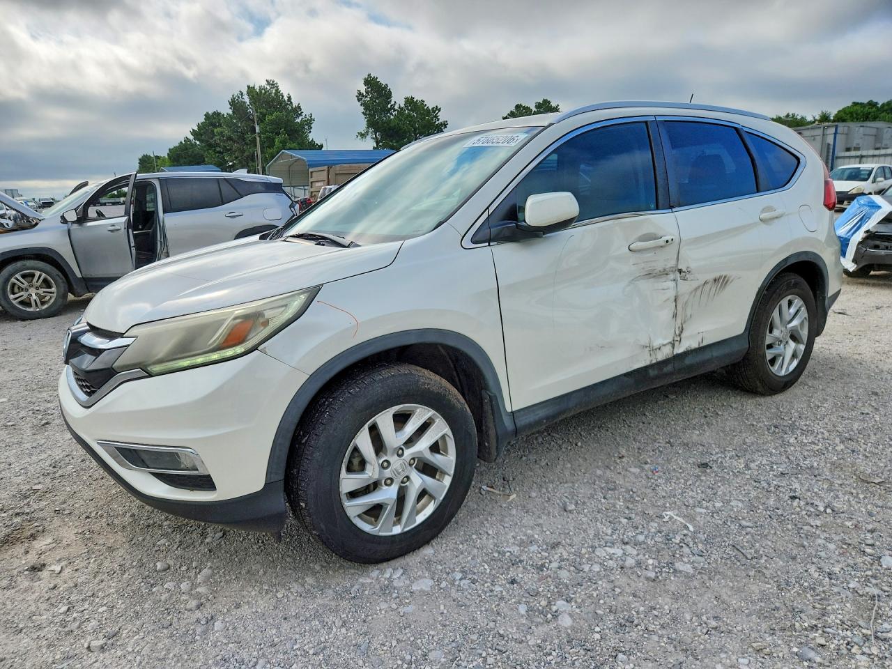 2015 Honda Cr-v Exl Белый vin: 5J6RM4H7XFL092966