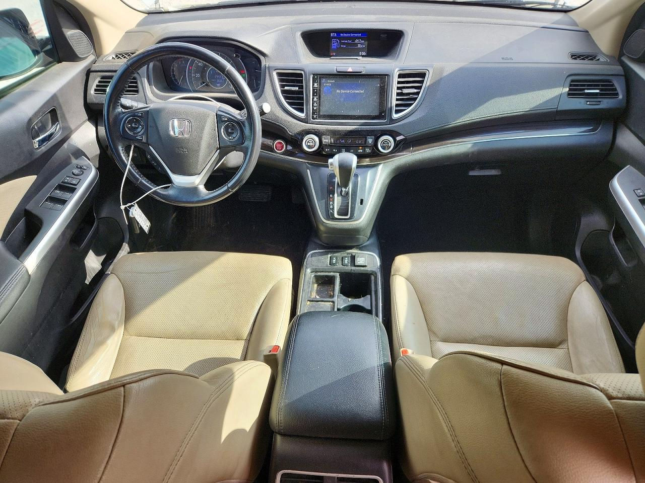 2015 Honda Cr-v Exl White vin: 5J6RM4H7XFL092966
