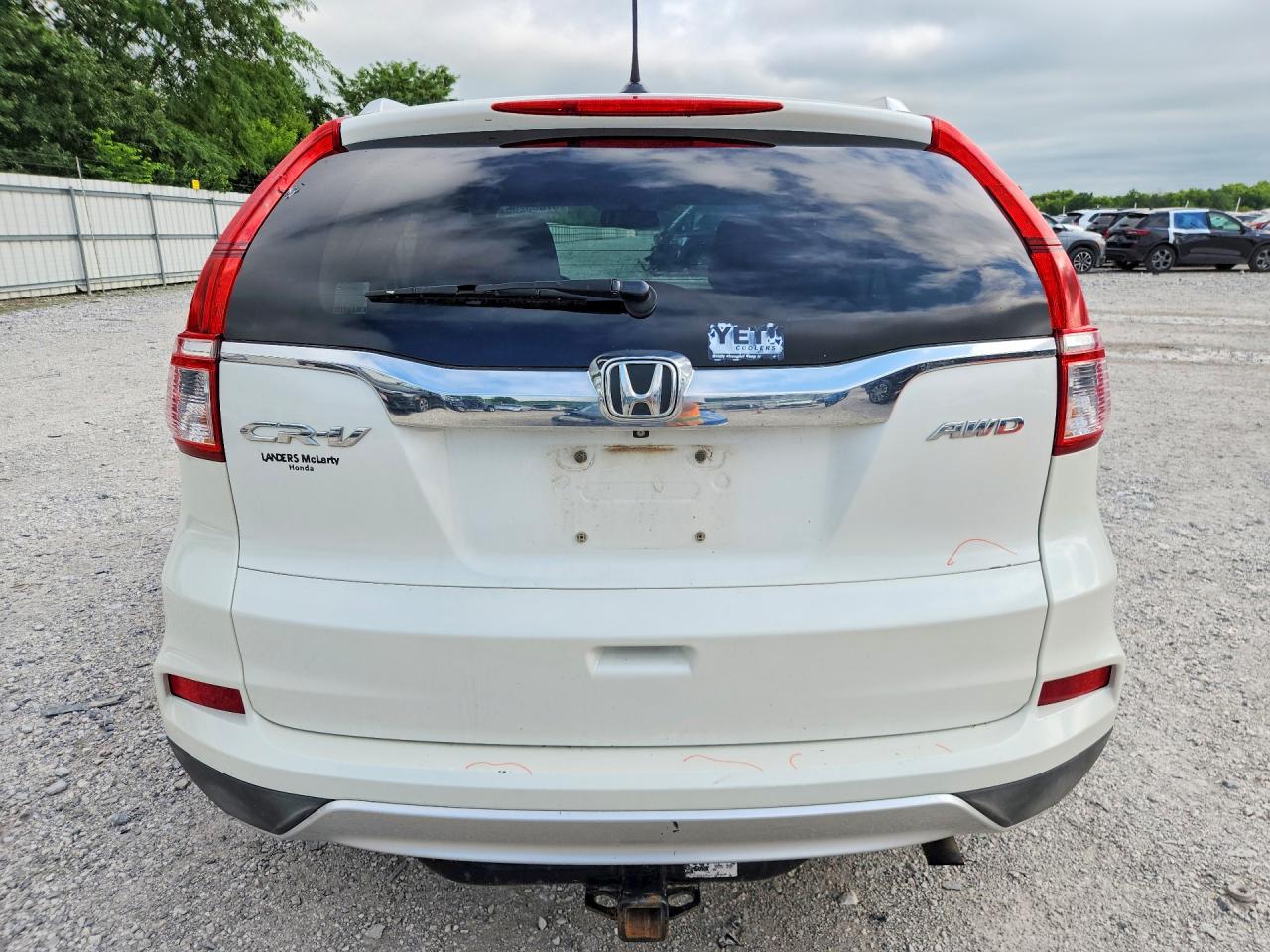2015 Honda Cr-v Exl White vin: 5J6RM4H7XFL092966