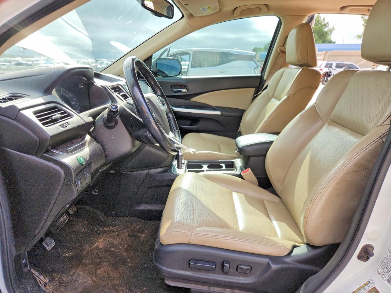 2015 Honda Cr-v Exl White vin: 5J6RM4H7XFL092966