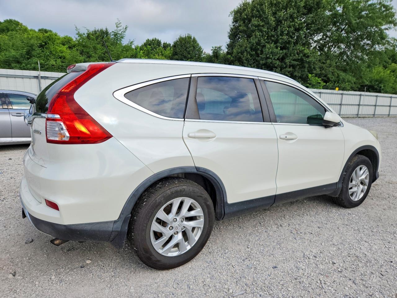 2015 Honda Cr-v Exl White vin: 5J6RM4H7XFL092966