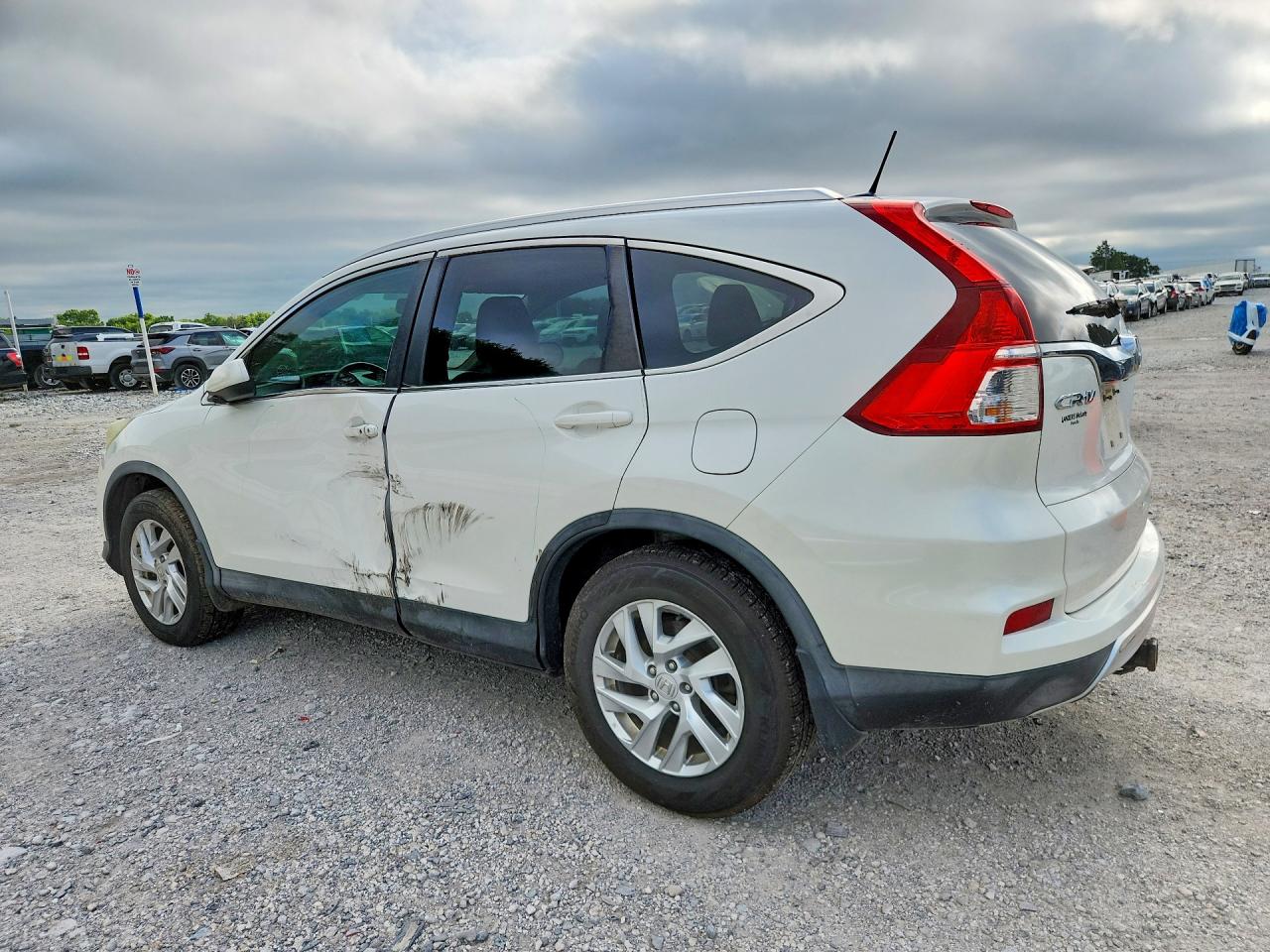 2015 Honda Cr-v Exl White vin: 5J6RM4H7XFL092966