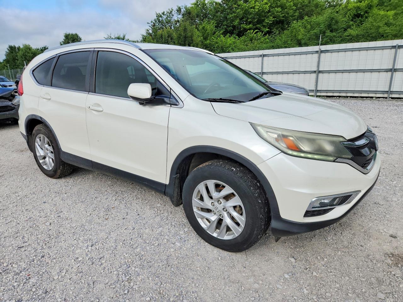 2015 Honda Cr-v Exl White vin: 5J6RM4H7XFL092966