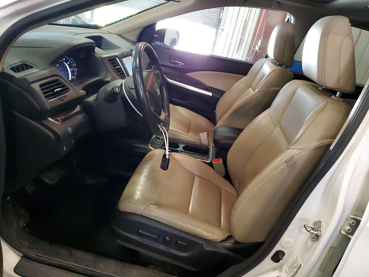 2015 Honda Cr-v Exl Белый vin: 5J6RM4H7XFL102329