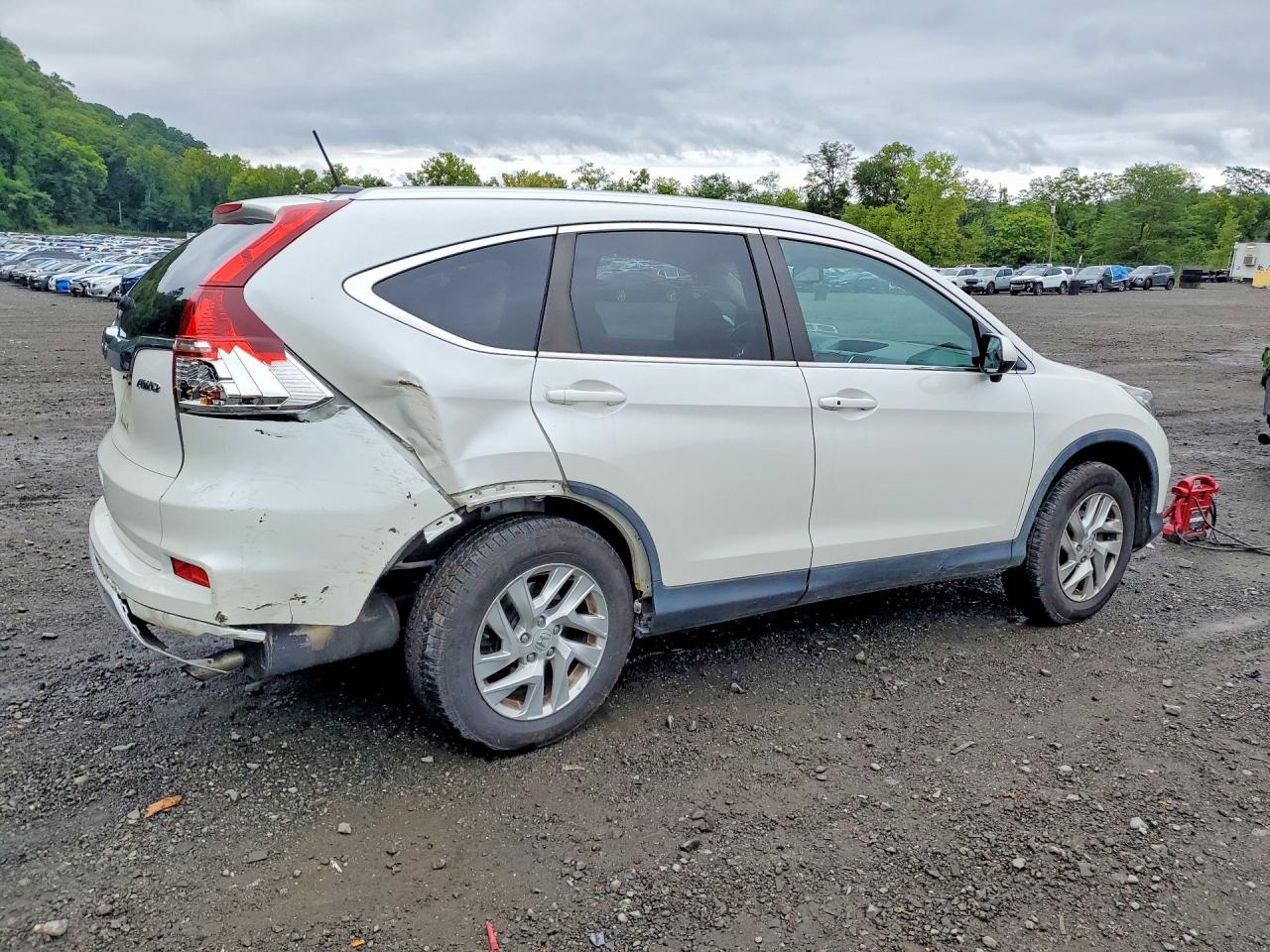 2015 Honda Cr-v Exl Белый vin: 5J6RM4H7XFL132477