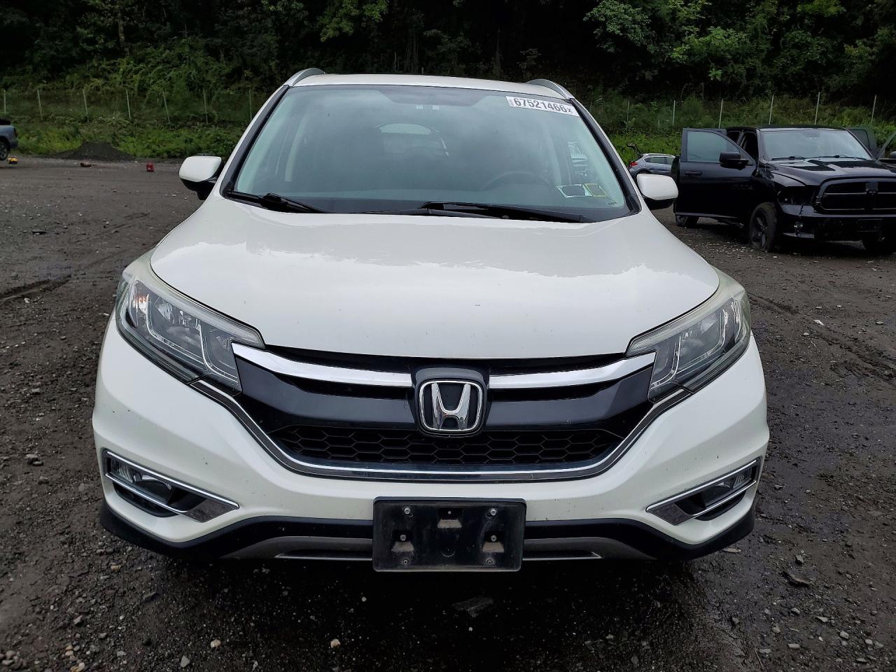 2015 Honda Cr-v Exl Белый vin: 5J6RM4H7XFL132477