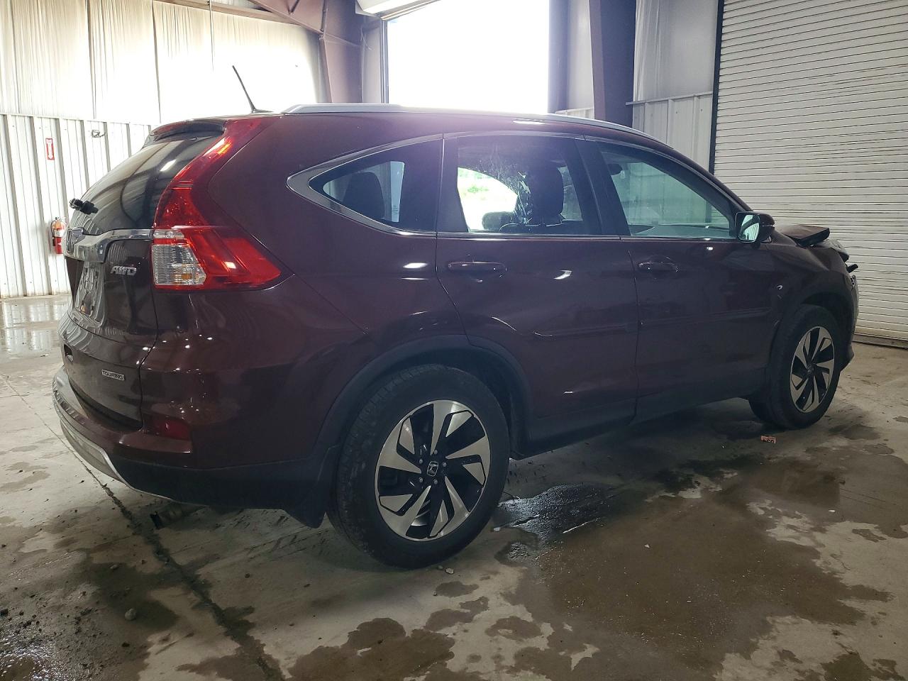 2015 Honda Cr-v Touring Burgundy vin: 5J6RM4H90FL000264