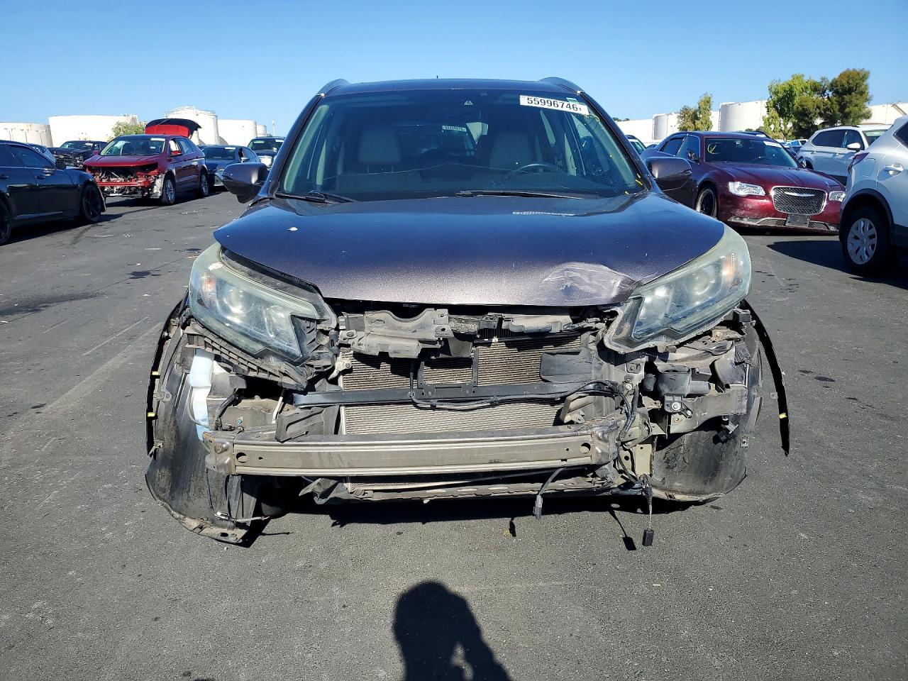 2015 Honda Cr-v Touring Charcoal vin: 5J6RM4H90FL032793