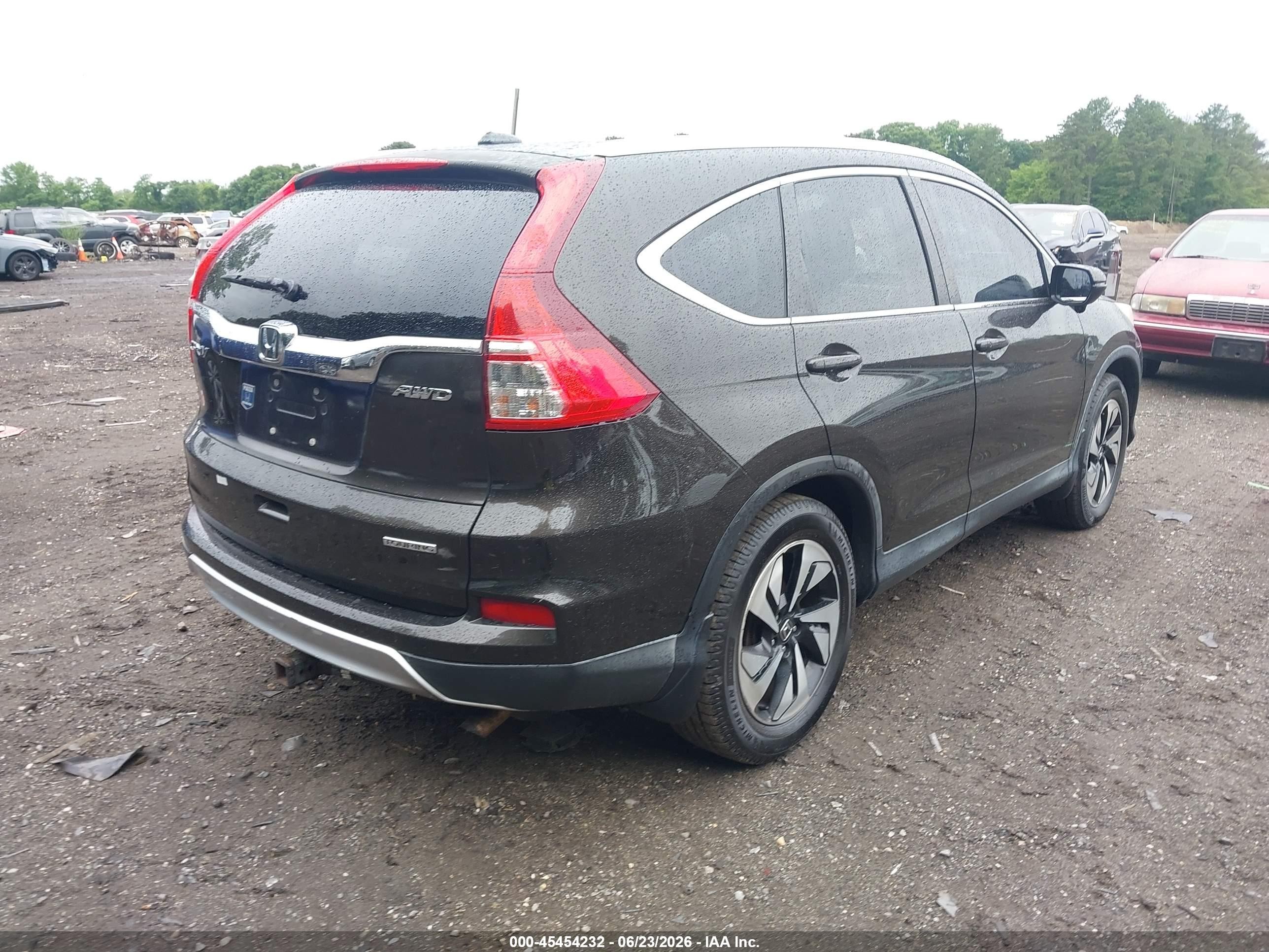 2015 Honda Cr-v Touring Brown vin: 5J6RM4H90FL062974