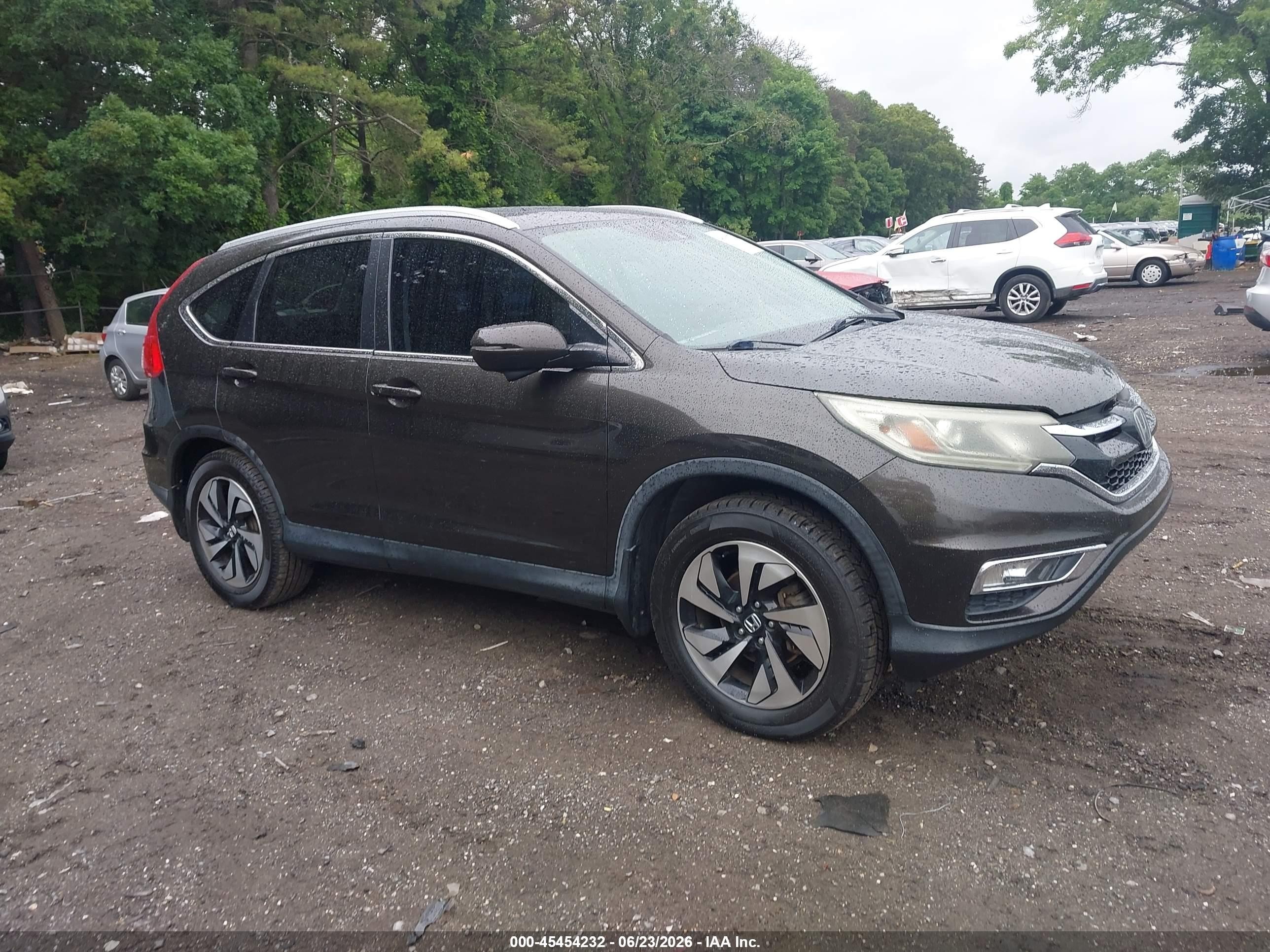 2015 Honda Cr-v Touring Brown vin: 5J6RM4H90FL062974