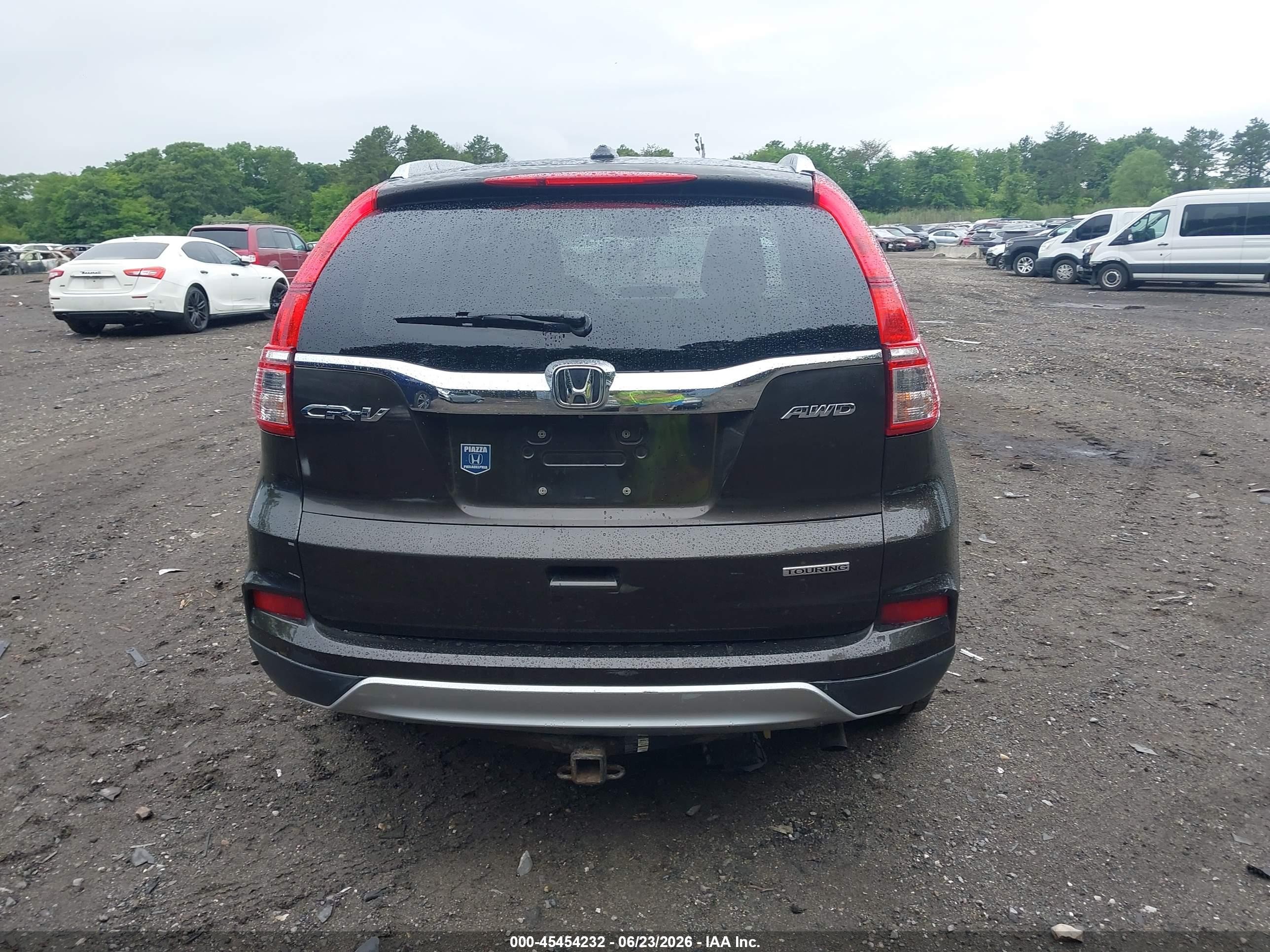 2015 Honda Cr-v Touring Brown vin: 5J6RM4H90FL062974