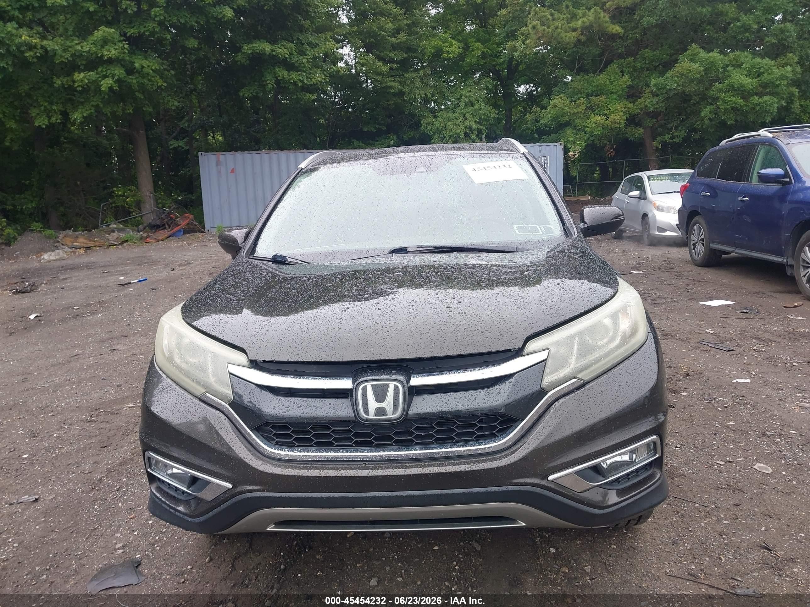 2015 Honda Cr-v Touring Brown vin: 5J6RM4H90FL062974