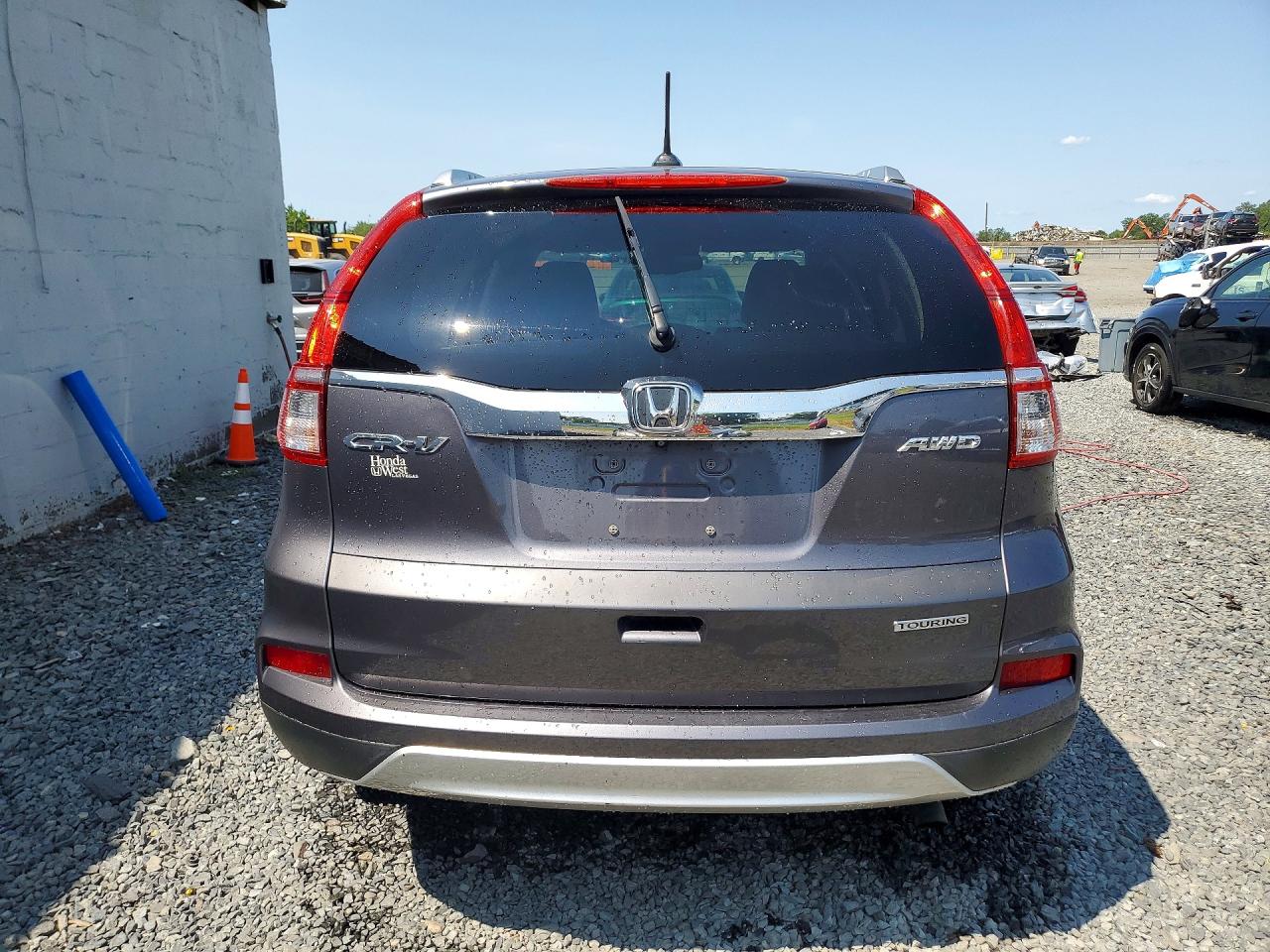 2015 Honda Cr-v Touring Gray vin: 5J6RM4H90FL065955