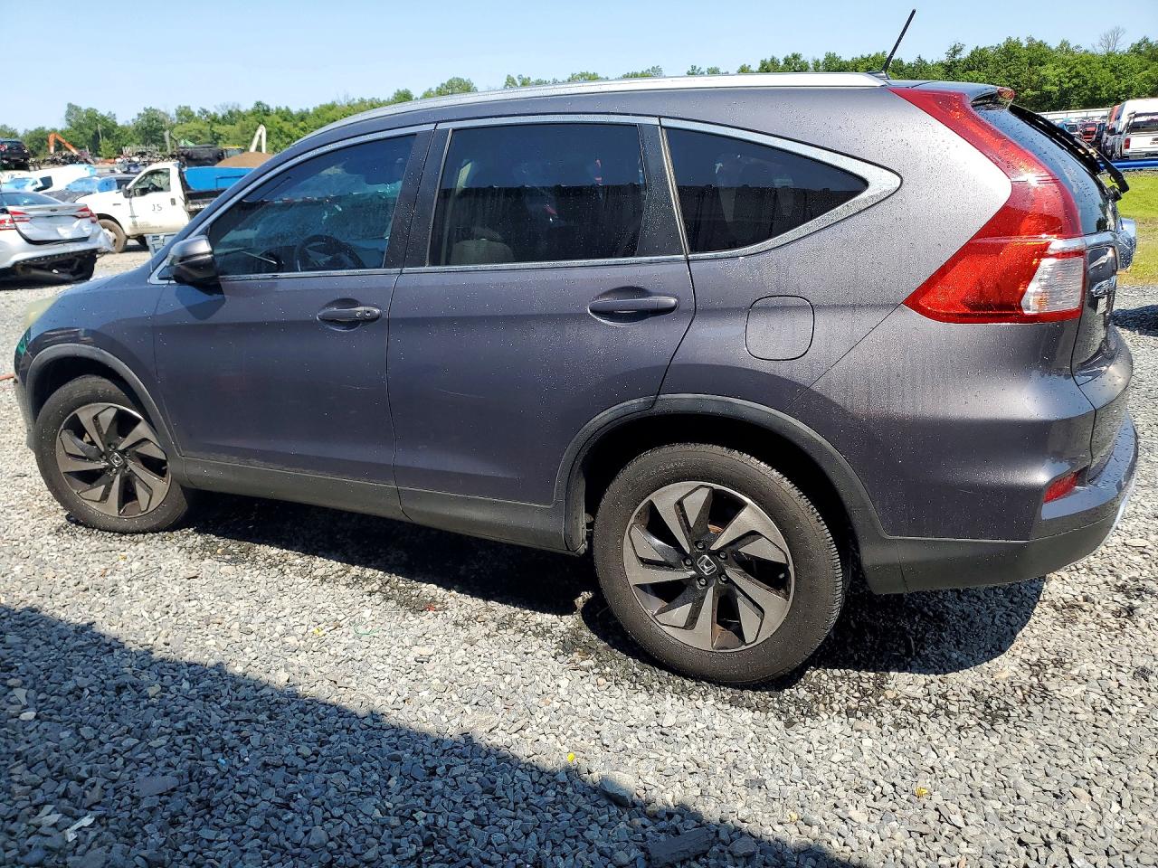 2015 Honda Cr-v Touring Gray vin: 5J6RM4H90FL065955