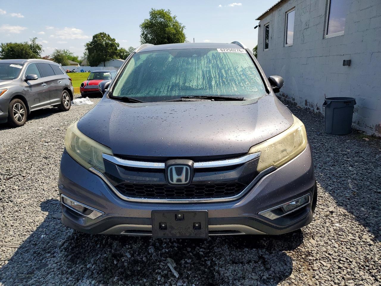 2015 Honda Cr-v Touring Gray vin: 5J6RM4H90FL065955