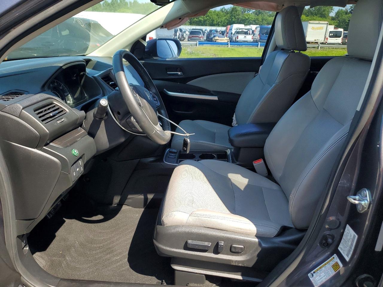 2015 Honda Cr-v Touring Gray vin: 5J6RM4H90FL065955
