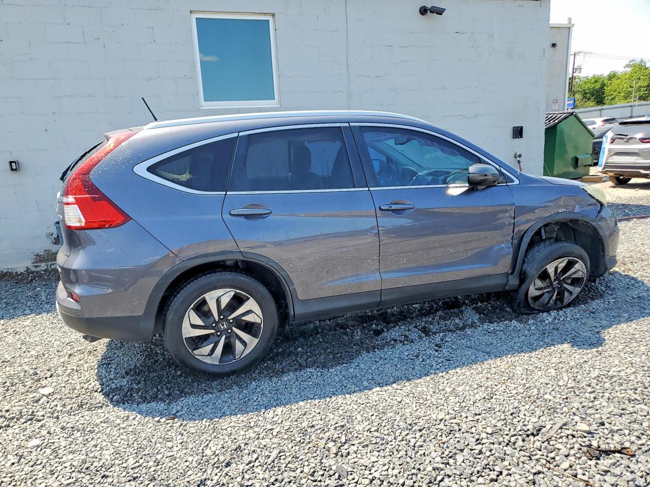 2015 Honda Cr-v Touring Gray vin: 5J6RM4H90FL065955