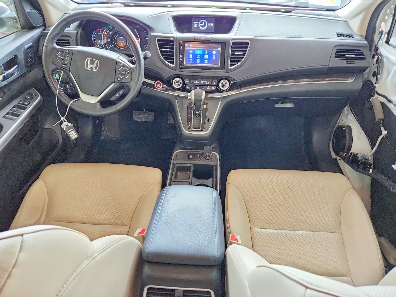 2015 Honda Cr-v Touring Белый vin: 5J6RM4H90FL073506