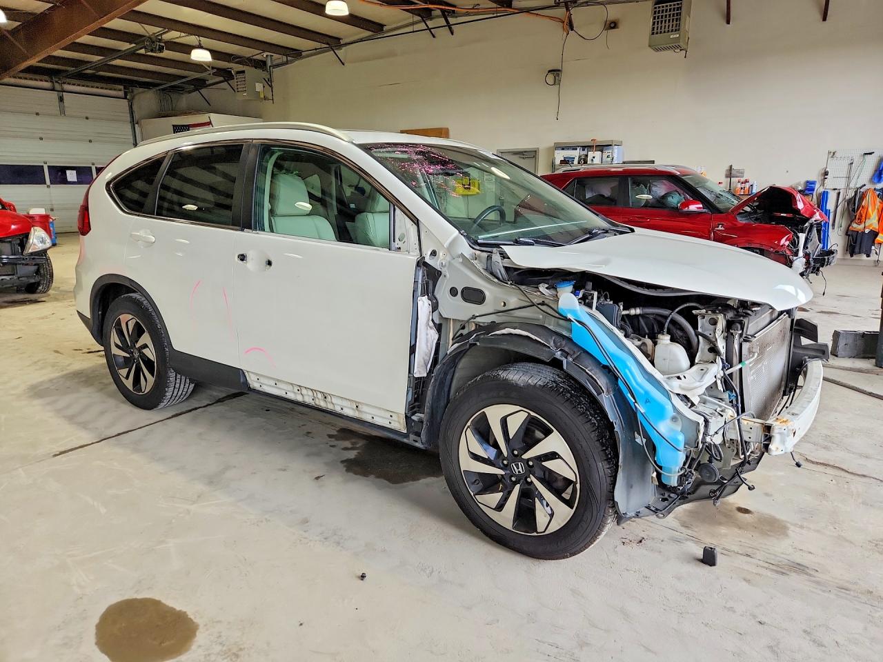 2015 Honda Cr-v Touring Белый vin: 5J6RM4H90FL073506