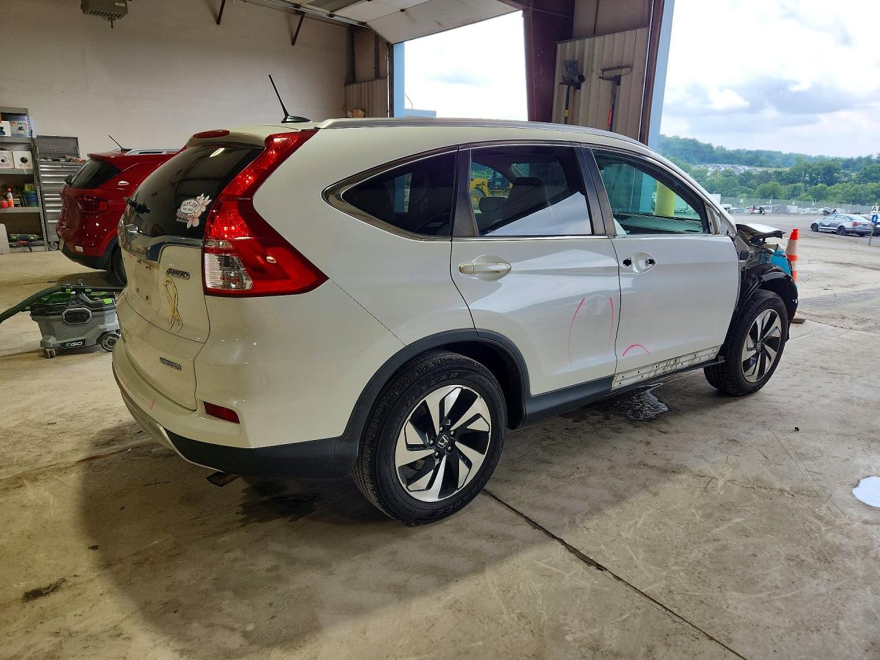 2015 Honda Cr-v Touring Белый vin: 5J6RM4H90FL073506
