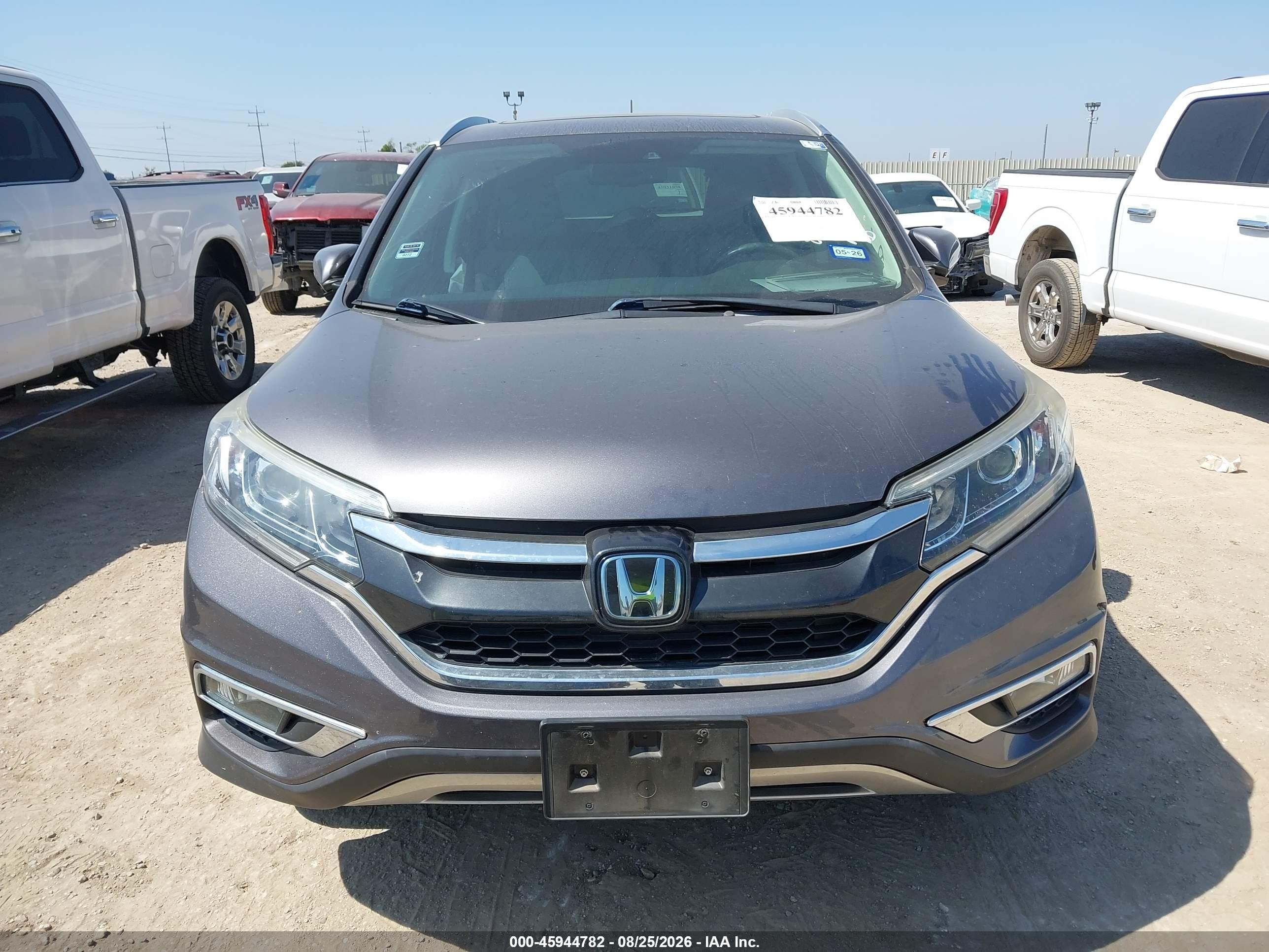 2015 Honda Cr-v Touring Серый vin: 5J6RM4H90FL104298