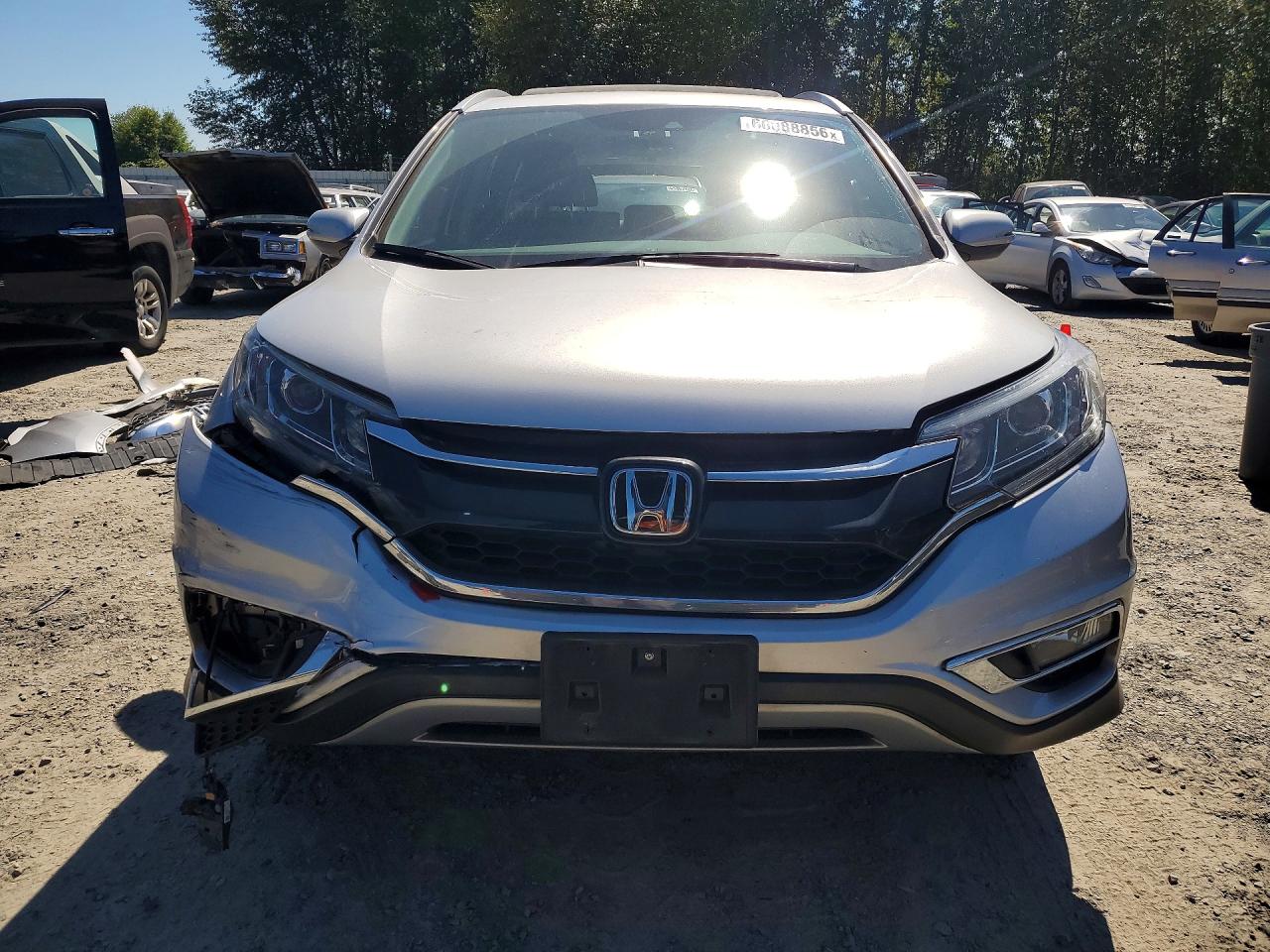 2015 Honda Cr-v Touring Silver vin: 5J6RM4H90FL111865