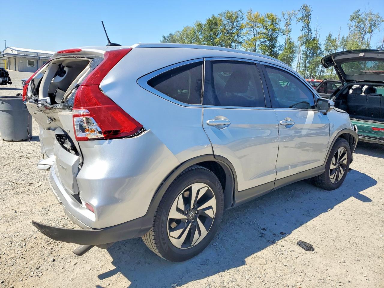 2015 Honda Cr-v Touring Silver vin: 5J6RM4H90FL111865