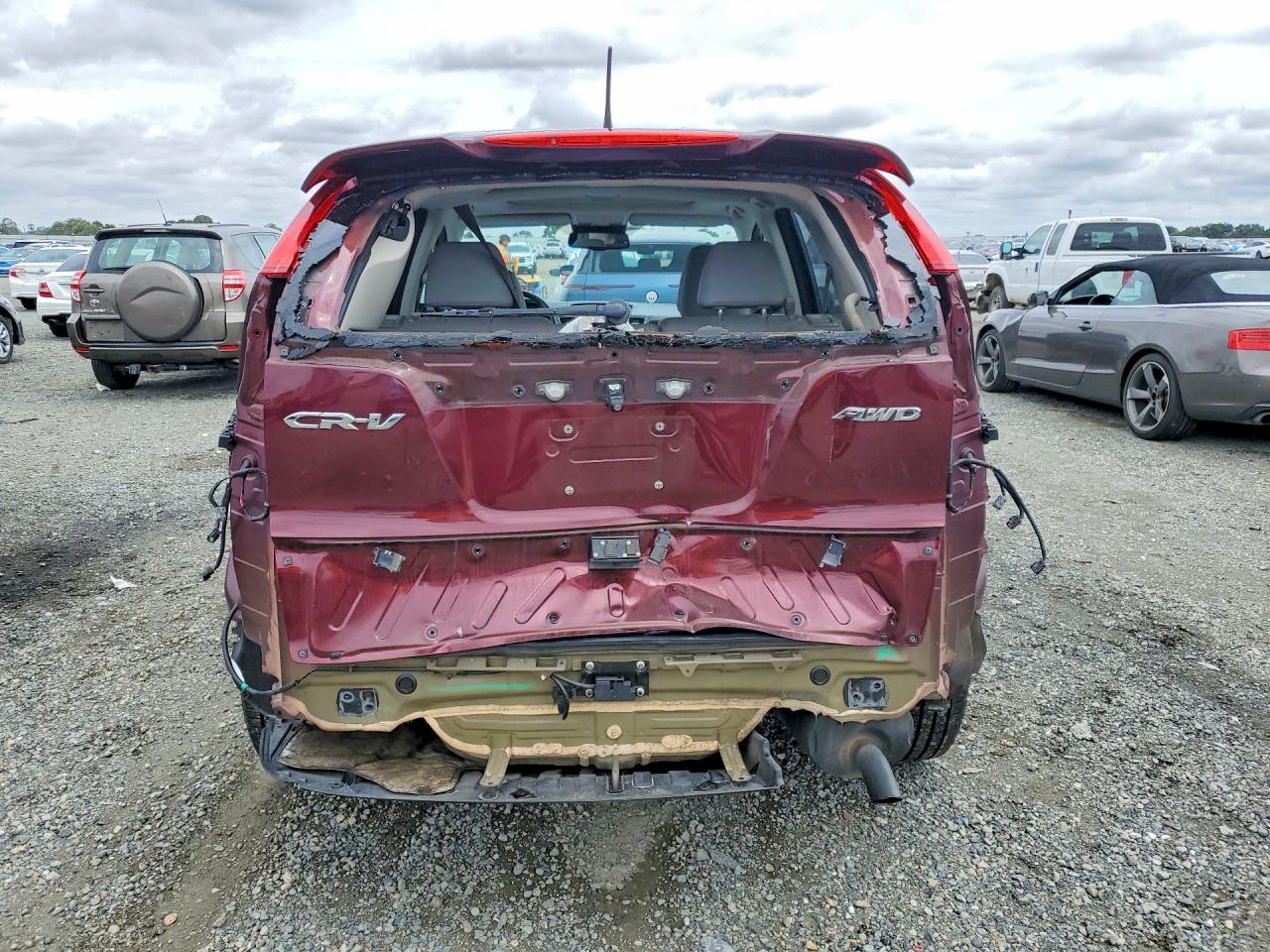 2015 Honda Cr-v Touring Burgundy vin: 5J6RM4H91FL046623