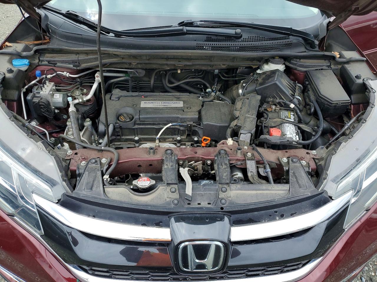 2015 Honda Cr-v Touring Burgundy vin: 5J6RM4H91FL046623