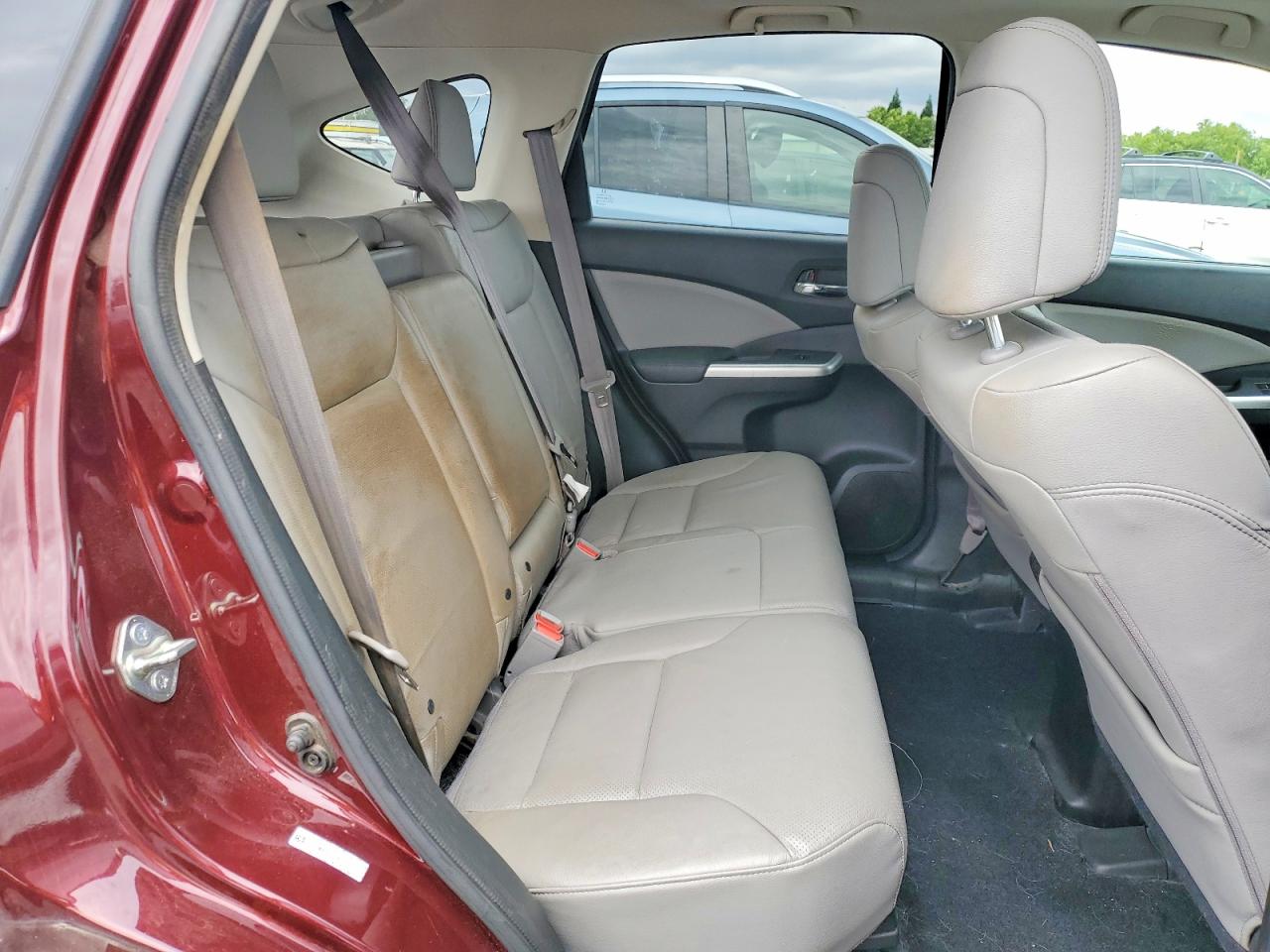 2015 Honda Cr-v Touring Burgundy vin: 5J6RM4H91FL046623