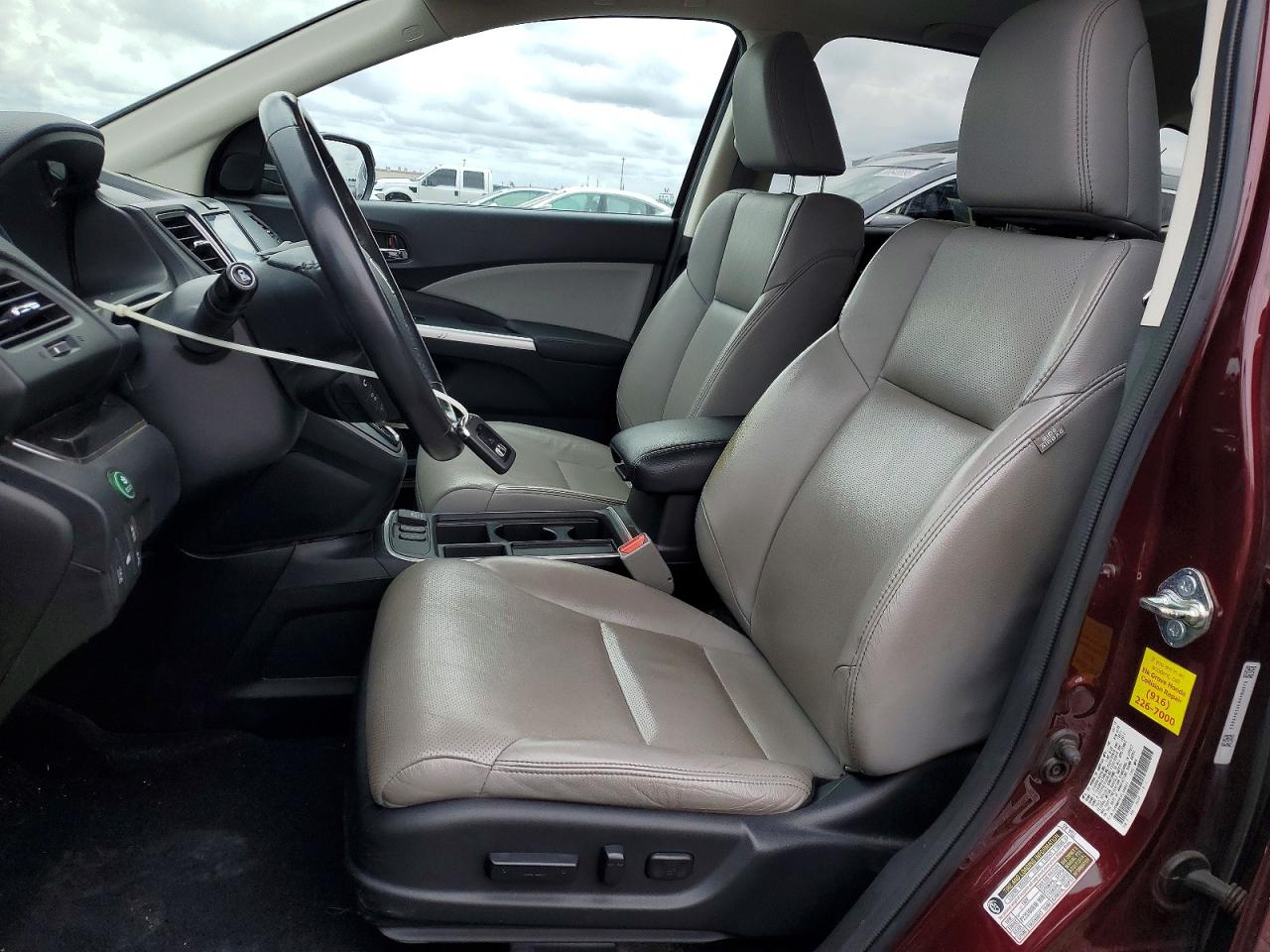 2015 Honda Cr-v Touring Burgundy vin: 5J6RM4H91FL046623