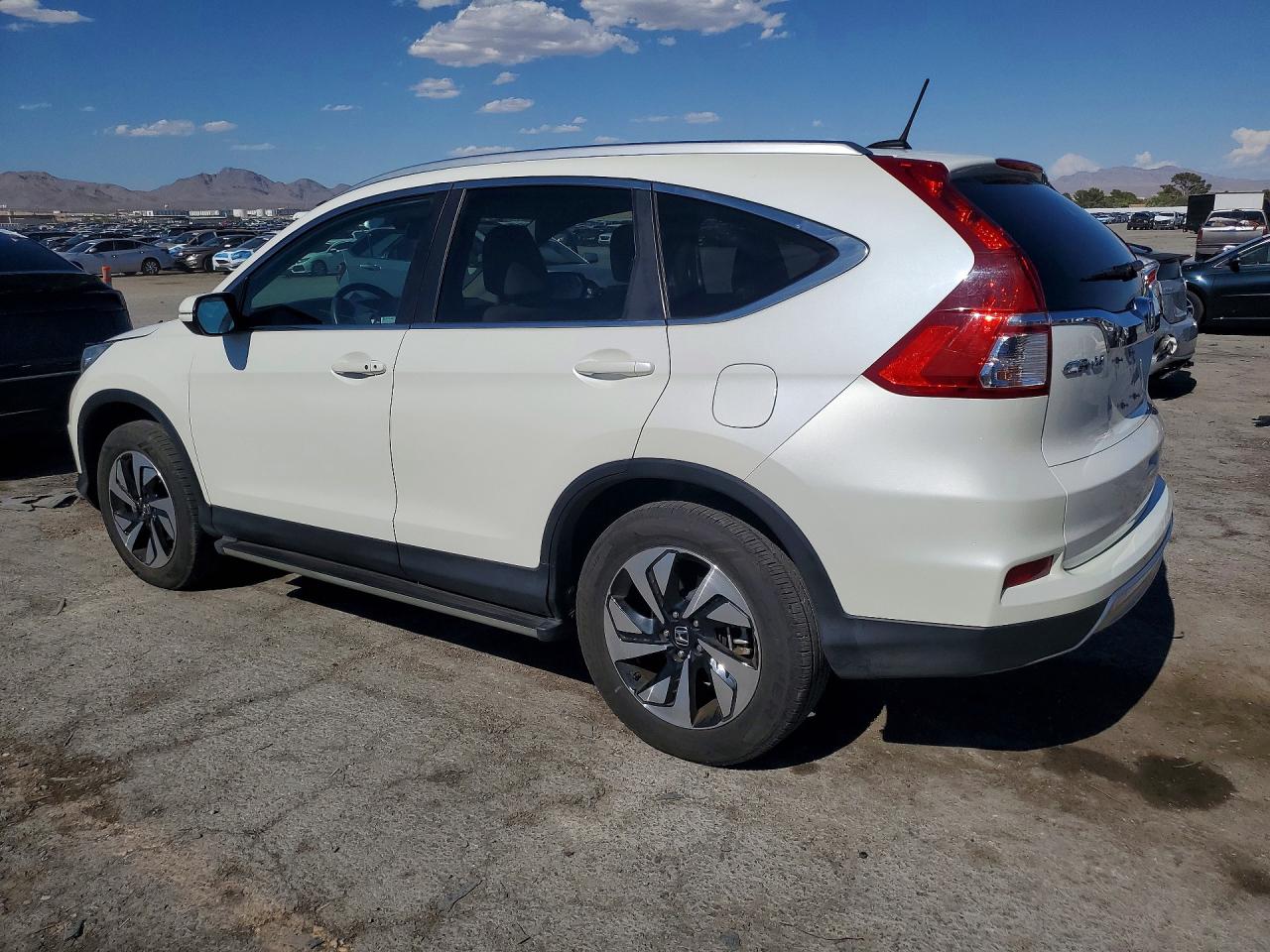 2015 Honda Cr-v Touring White vin: 5J6RM4H91FL117657