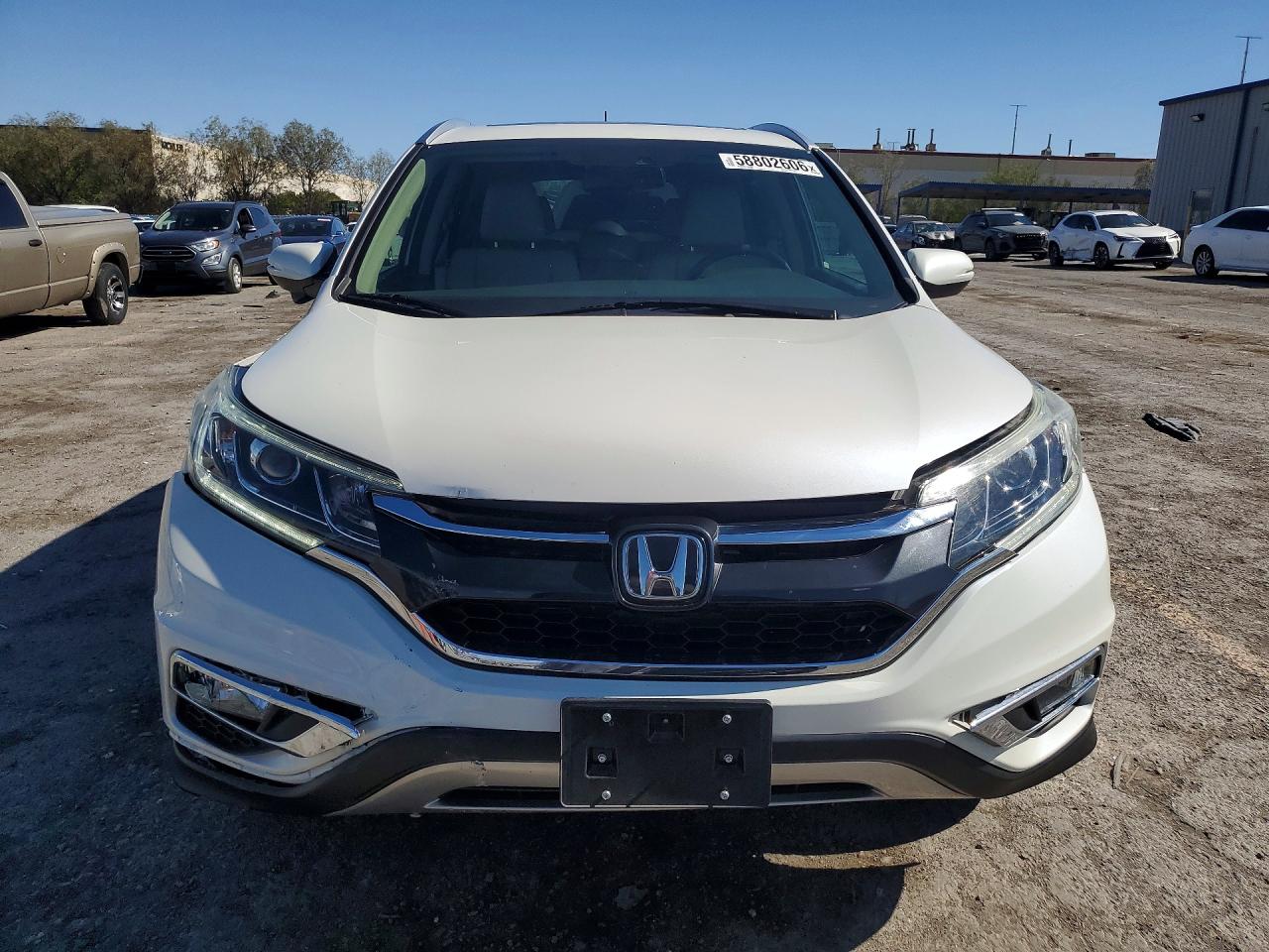 2015 Honda Cr-v Touring White vin: 5J6RM4H91FL117657