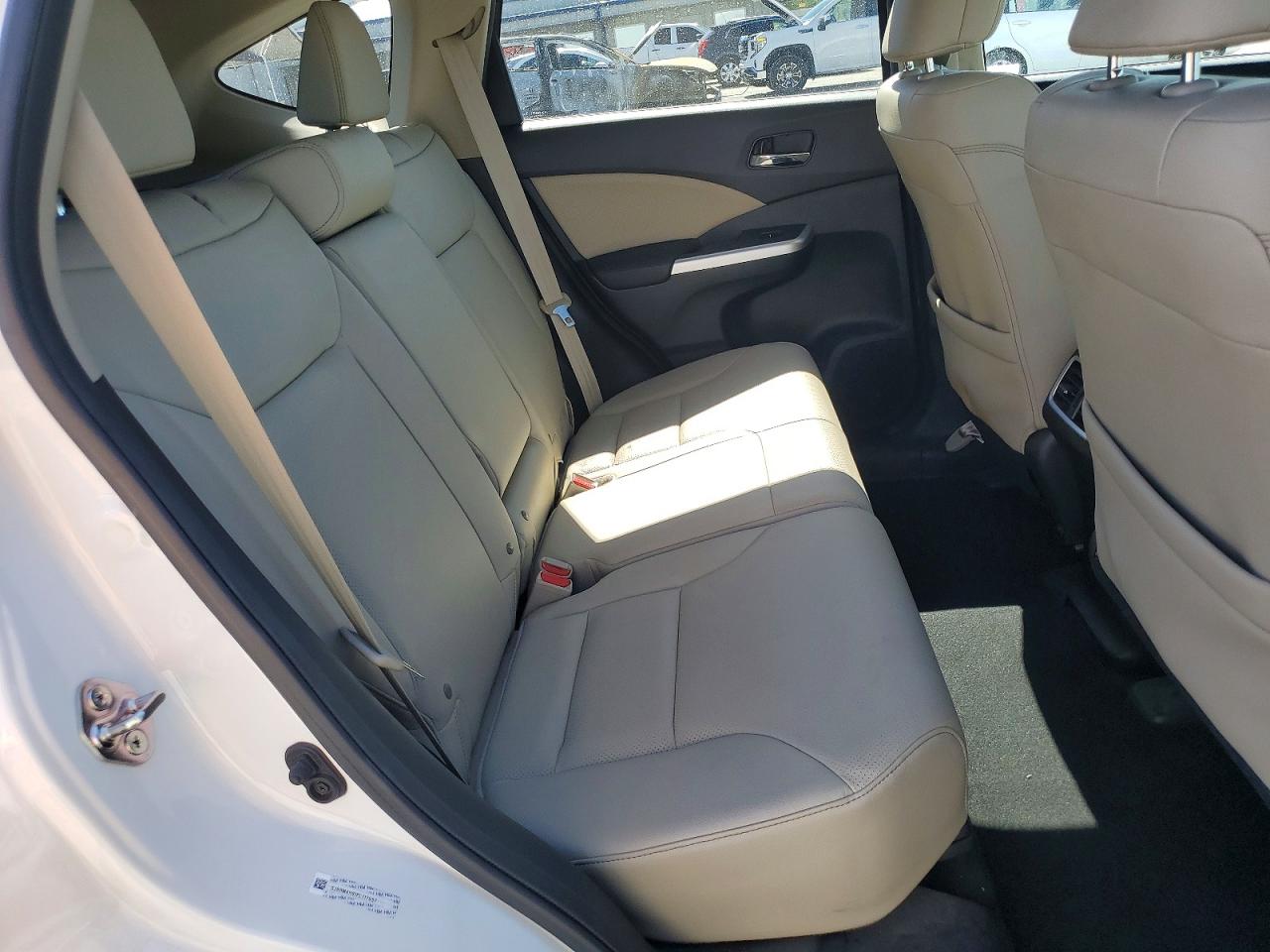 2015 Honda Cr-v Touring White vin: 5J6RM4H91FL117657