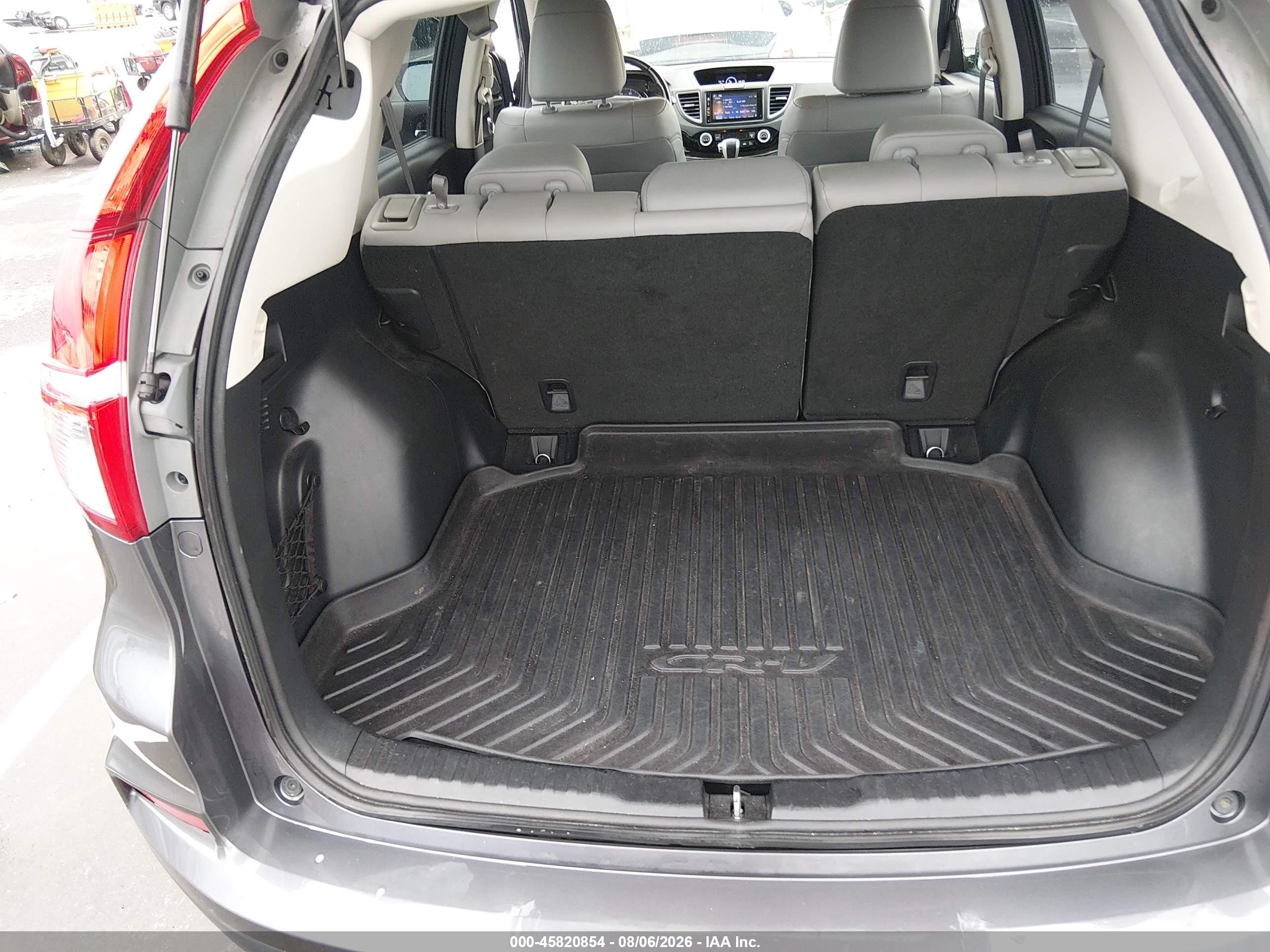 2015 Honda Cr-v Touring Gray vin: 5J6RM4H91FL118114