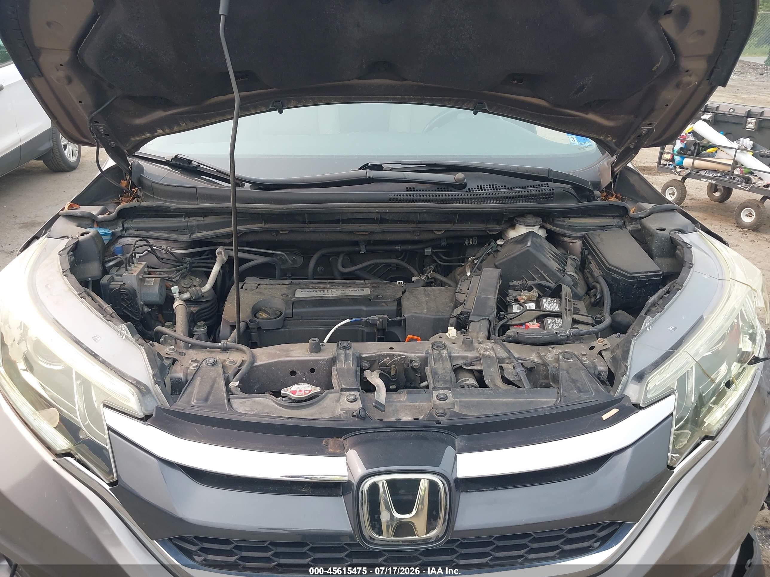 2015 Honda Cr-v Touring Серый vin: 5J6RM4H91FL126116