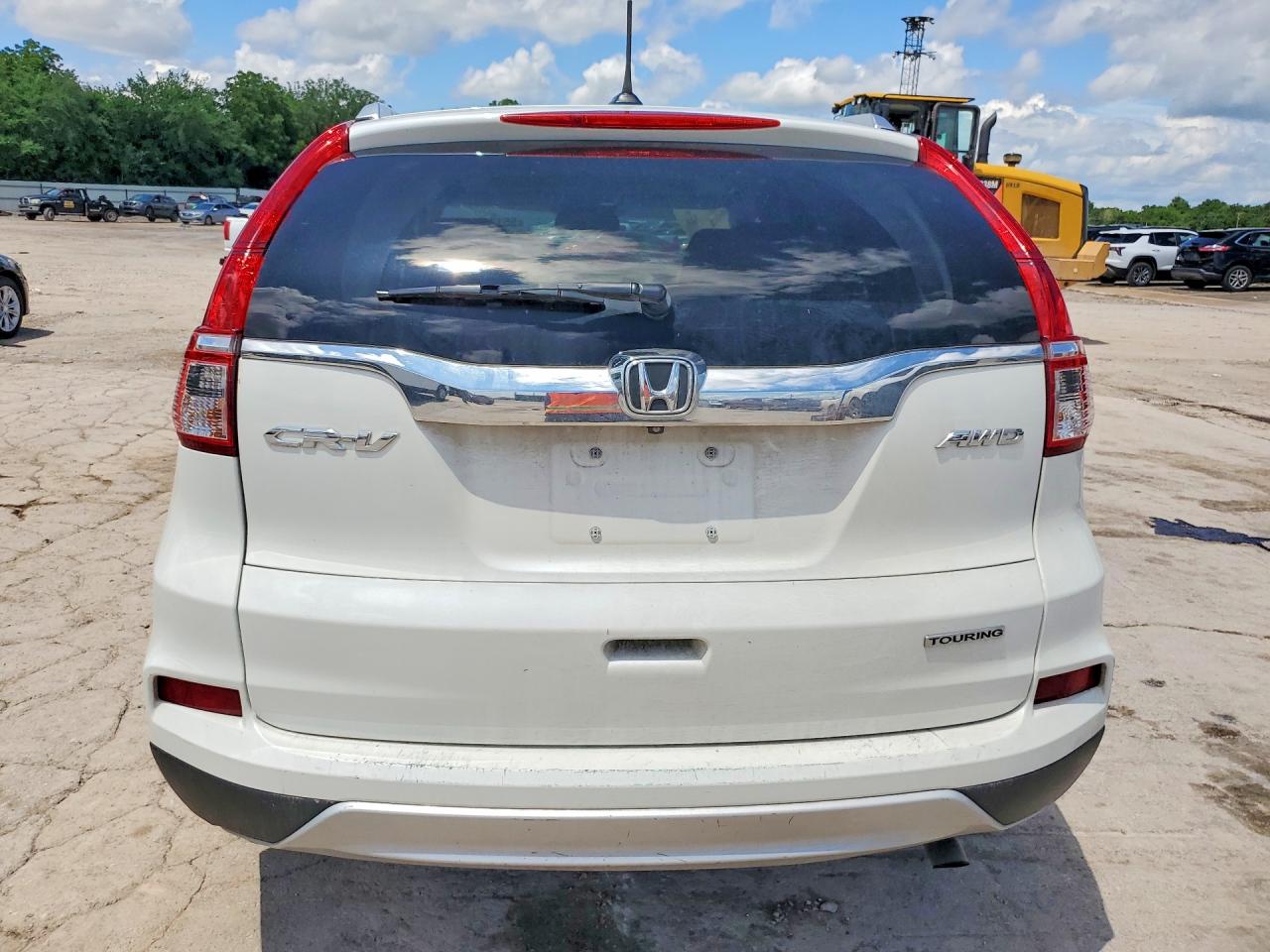 2016 Honda Cr-v Touring White vin: 5J6RM4H91GL025319