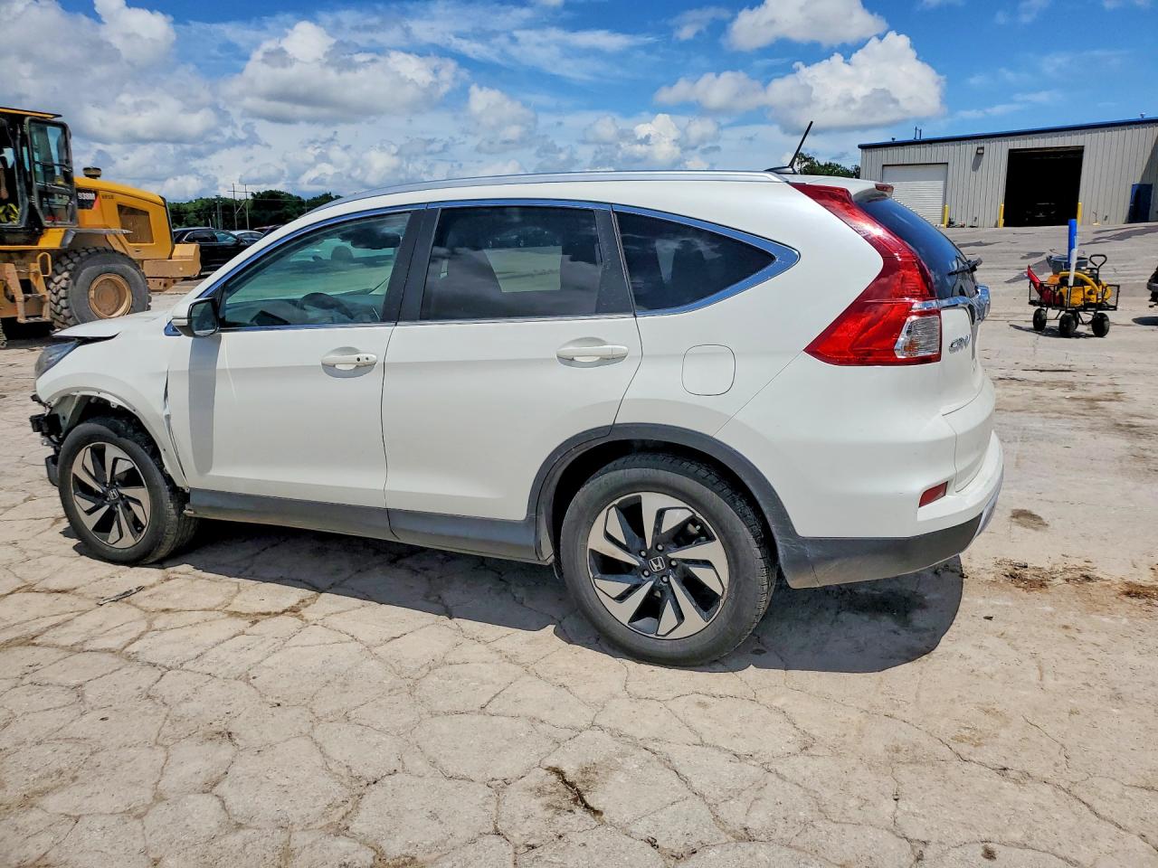2016 Honda Cr-v Touring White vin: 5J6RM4H91GL025319