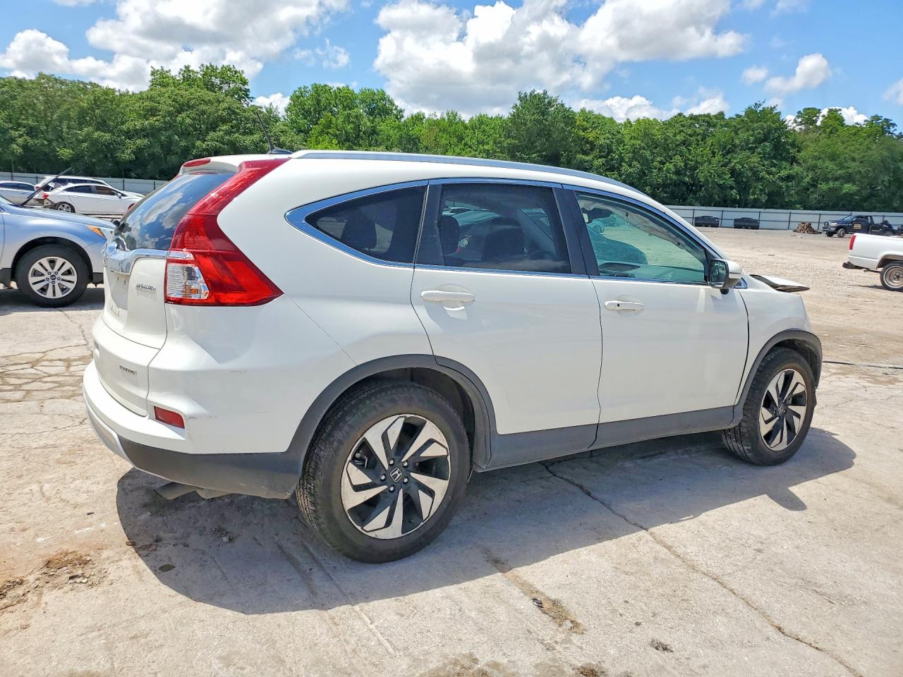 2016 Honda Cr-v Touring White vin: 5J6RM4H91GL025319