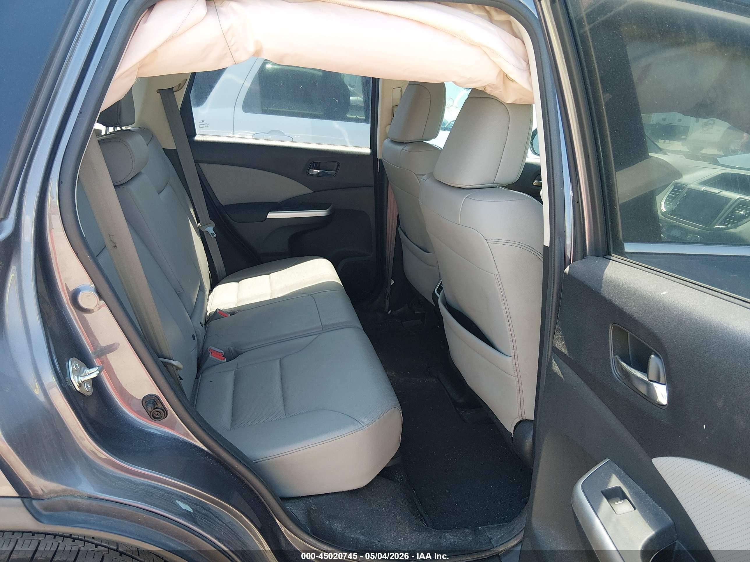 2016 Honda Cr-v Touring Серый vin: 5J6RM4H91GL122410