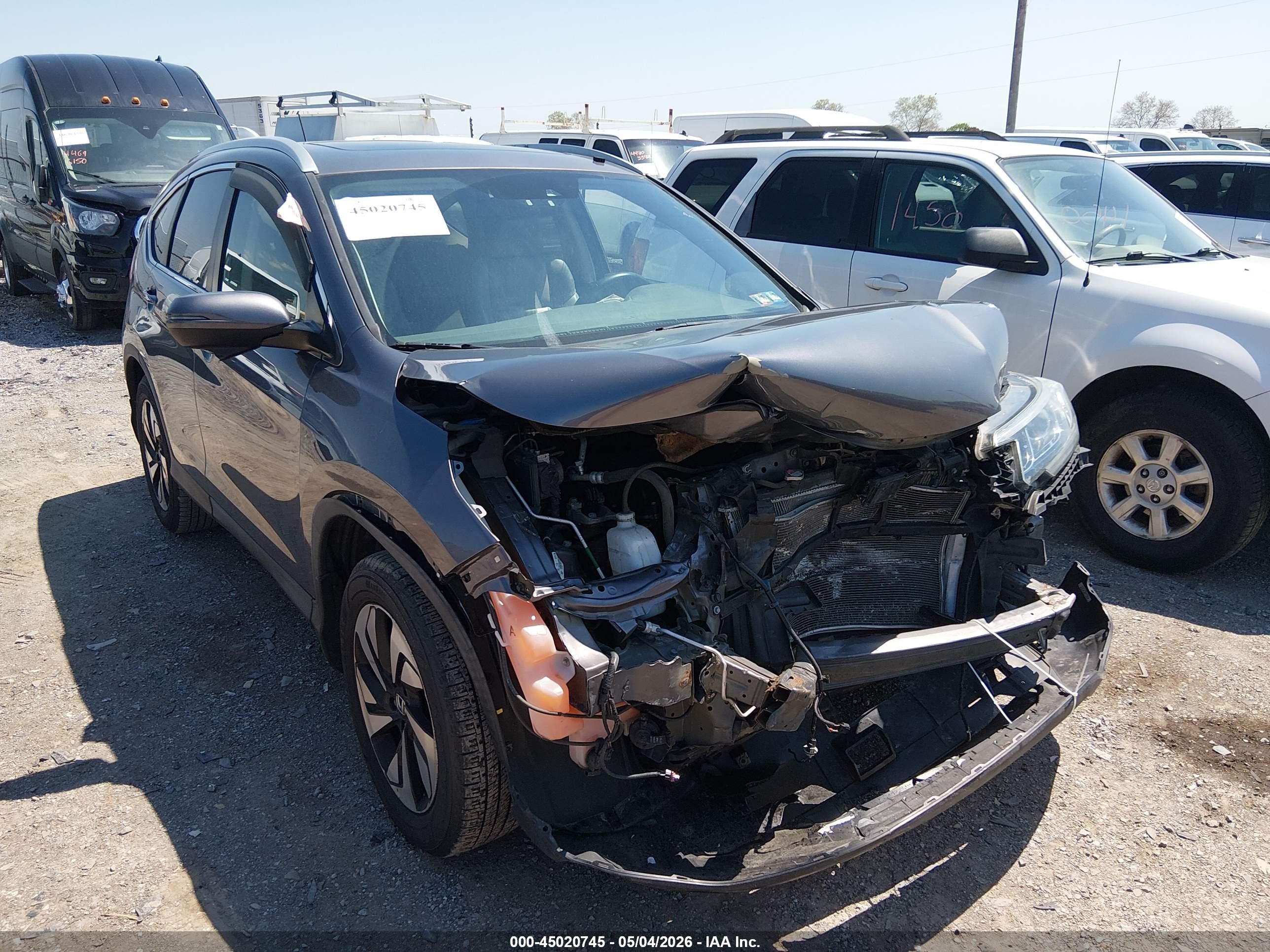 2016 Honda Cr-v Touring Серый vin: 5J6RM4H91GL122410