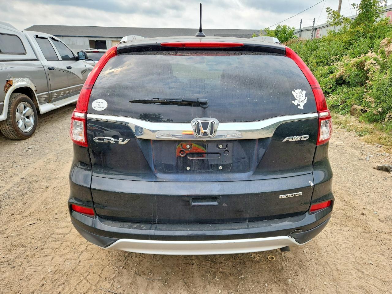 2015 Honda Cr-v Touring Black vin: 5J6RM4H92FL027577