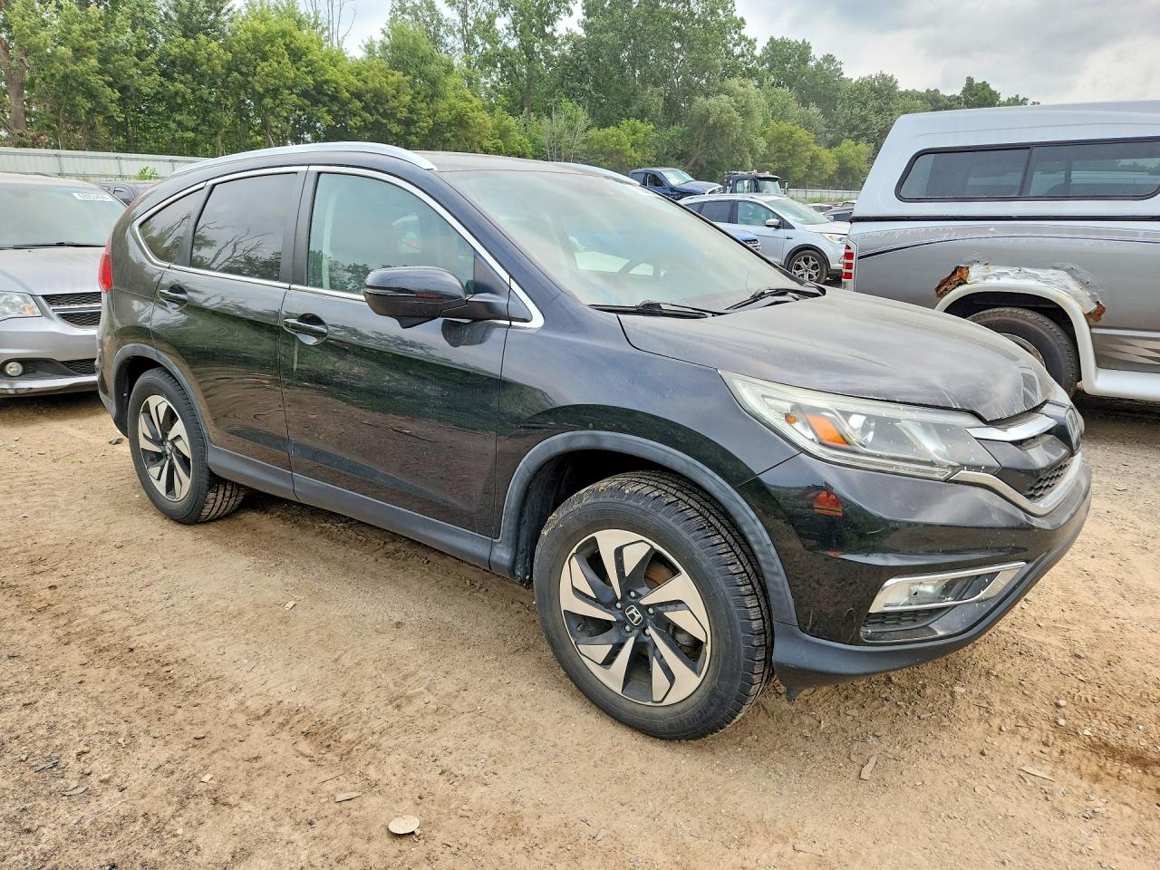 2015 Honda Cr-v Touring Black vin: 5J6RM4H92FL027577