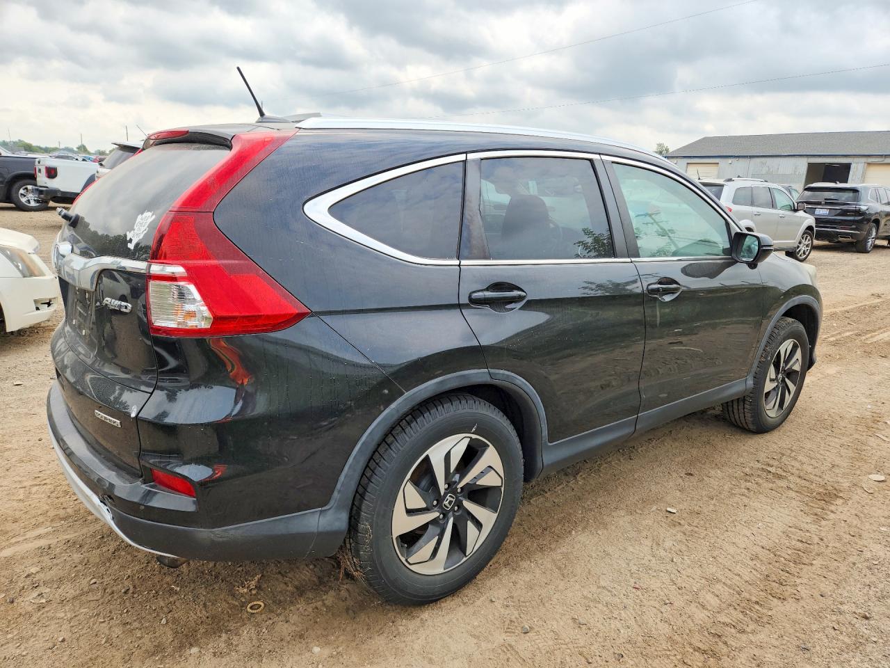 2015 Honda Cr-v Touring Black vin: 5J6RM4H92FL027577