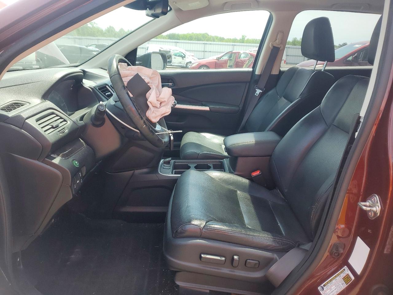 2015 Honda Cr-v Touring Burgundy vin: 5J6RM4H92FL059557